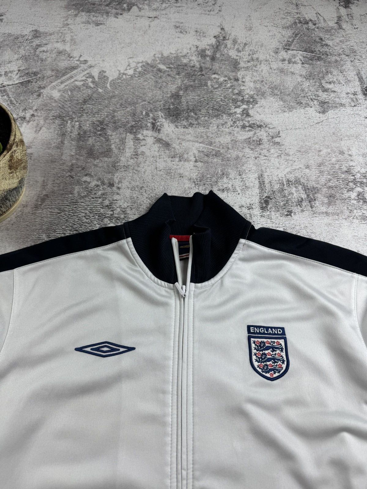 Umbro England Track National Vintage Training Umbro Soccer Football Zip Jacket Jersey Size US L / EU 52-54 / 3 - 7 Thumbnail