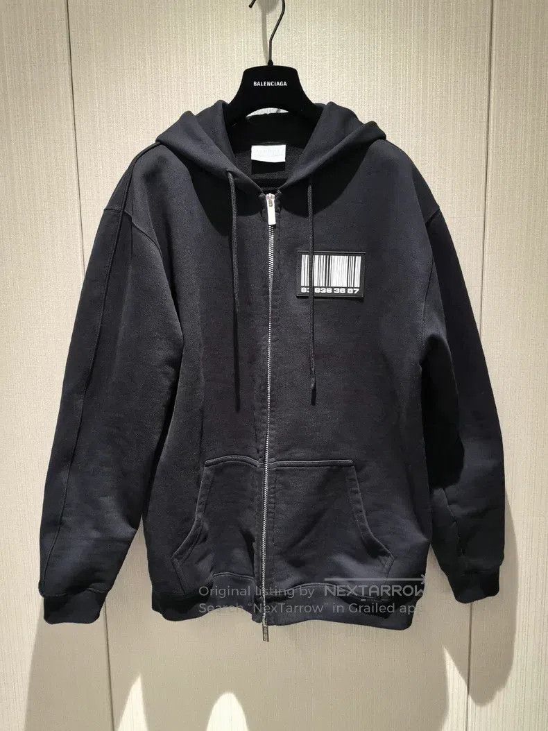 Vetements VETEMENTS Barcode logo zip-up hooded sweatshirt Size US L / EU 52-54 / 3 - 1 Thumbnail