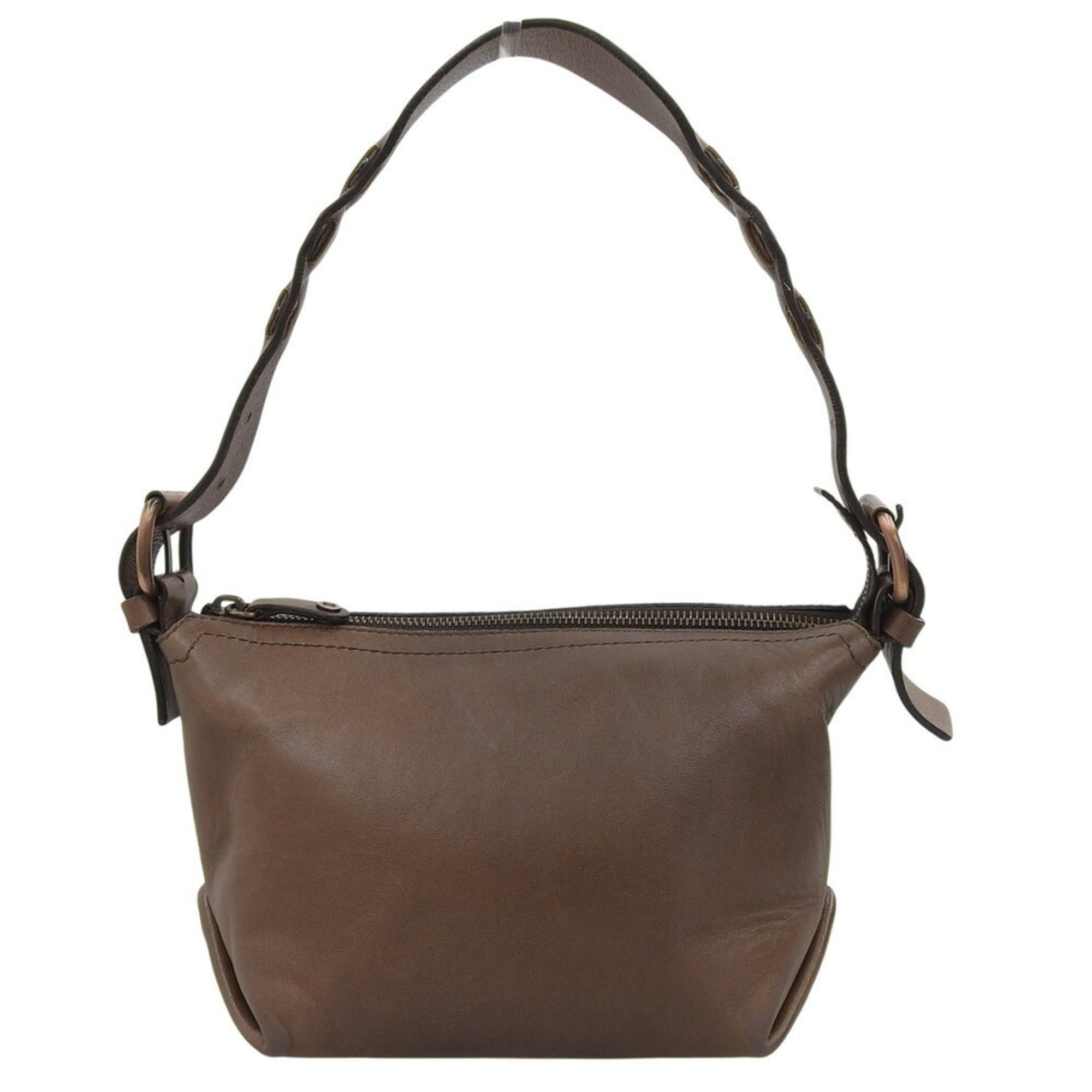 Celine Celine CE00 32 Leather Bag in Dark Brown Size ONE SIZE - 1 Thumbnail