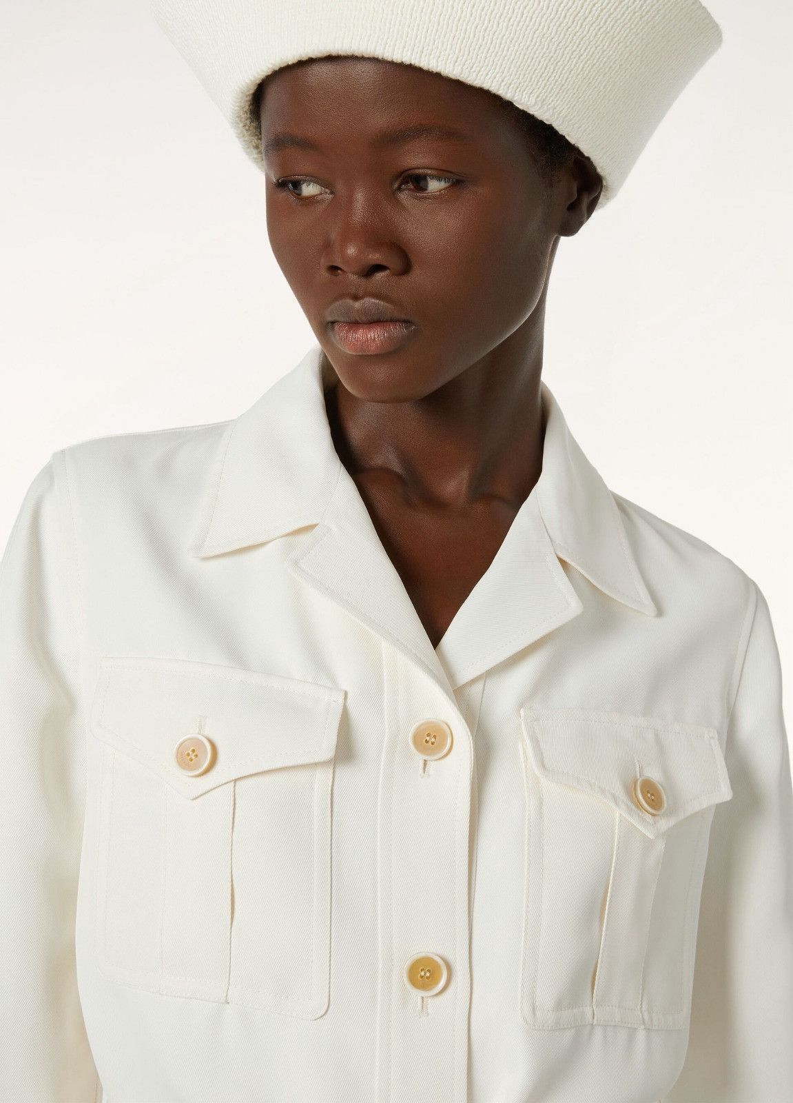 Loro Piana o1srvl11e0526 FAP0224 Kelis Jacket in White Size L / US 10 / IT 46 - 6 Thumbnail