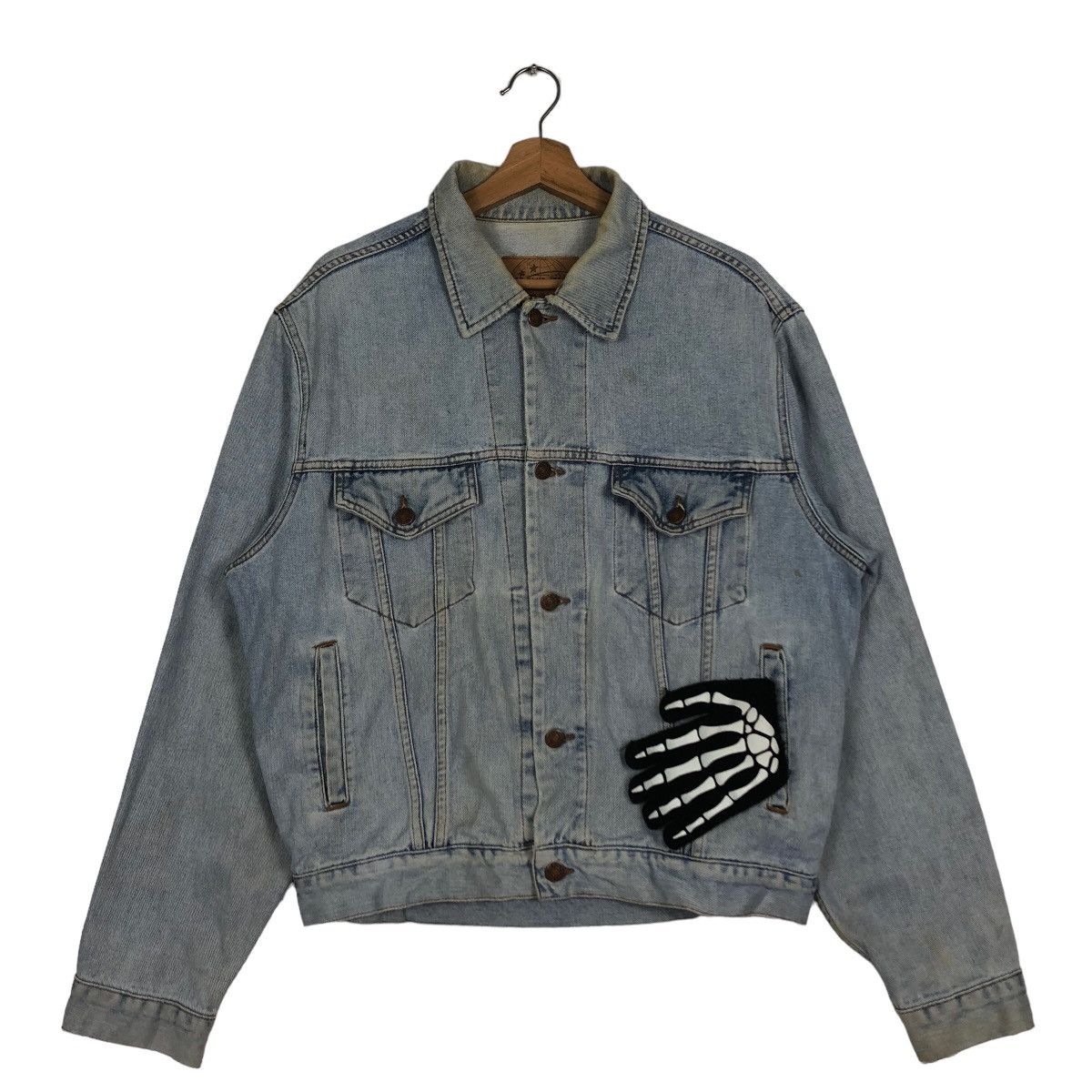 Japanese Brand 🔥90’s Trucker Denim Jacket Biker Gap Blue Jeans Japan Size US M / EU 48-50 / 2 - 2 Thumbnail