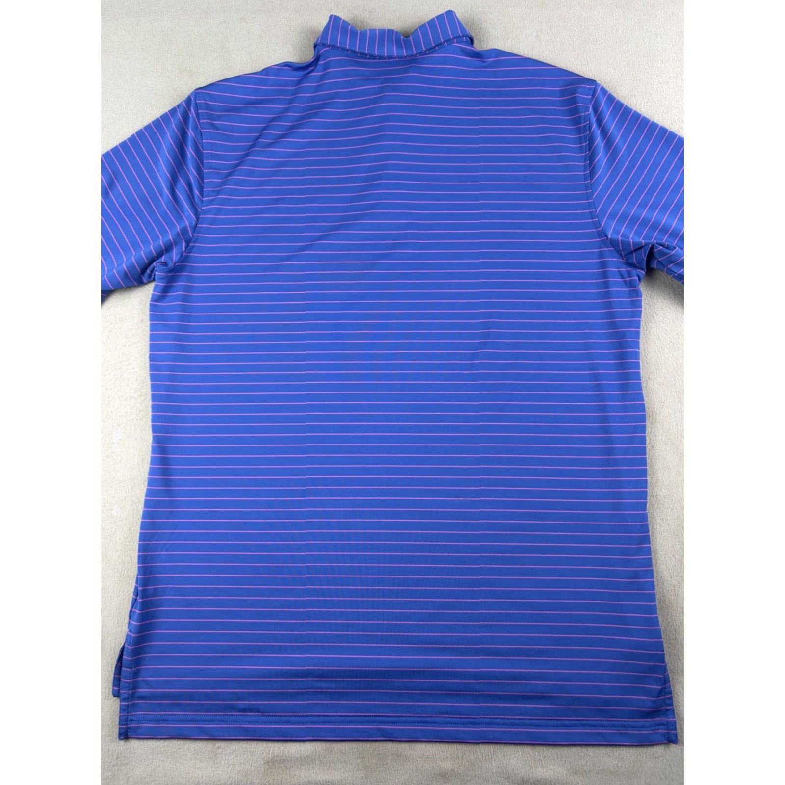 Peter Millar Peter Millar Summer Comfort Polo Shirt Men L Purple Striped Performance Short Sleeve Size US L / EU 52-54 / 3 - 5 Thumbnail