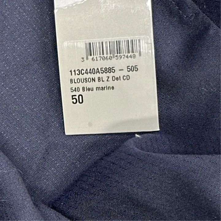 Dior Dior Dior Men's Blue Zip Collar Jacket 0079-2507 Size US L / EU 52-54 / 3 - 5 Thumbnail