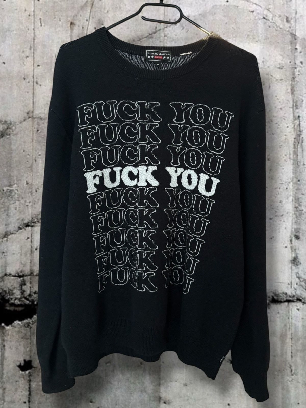 トップス supreme HYSTERIC GLAMOUR fuck sweater Supreme Hysteric