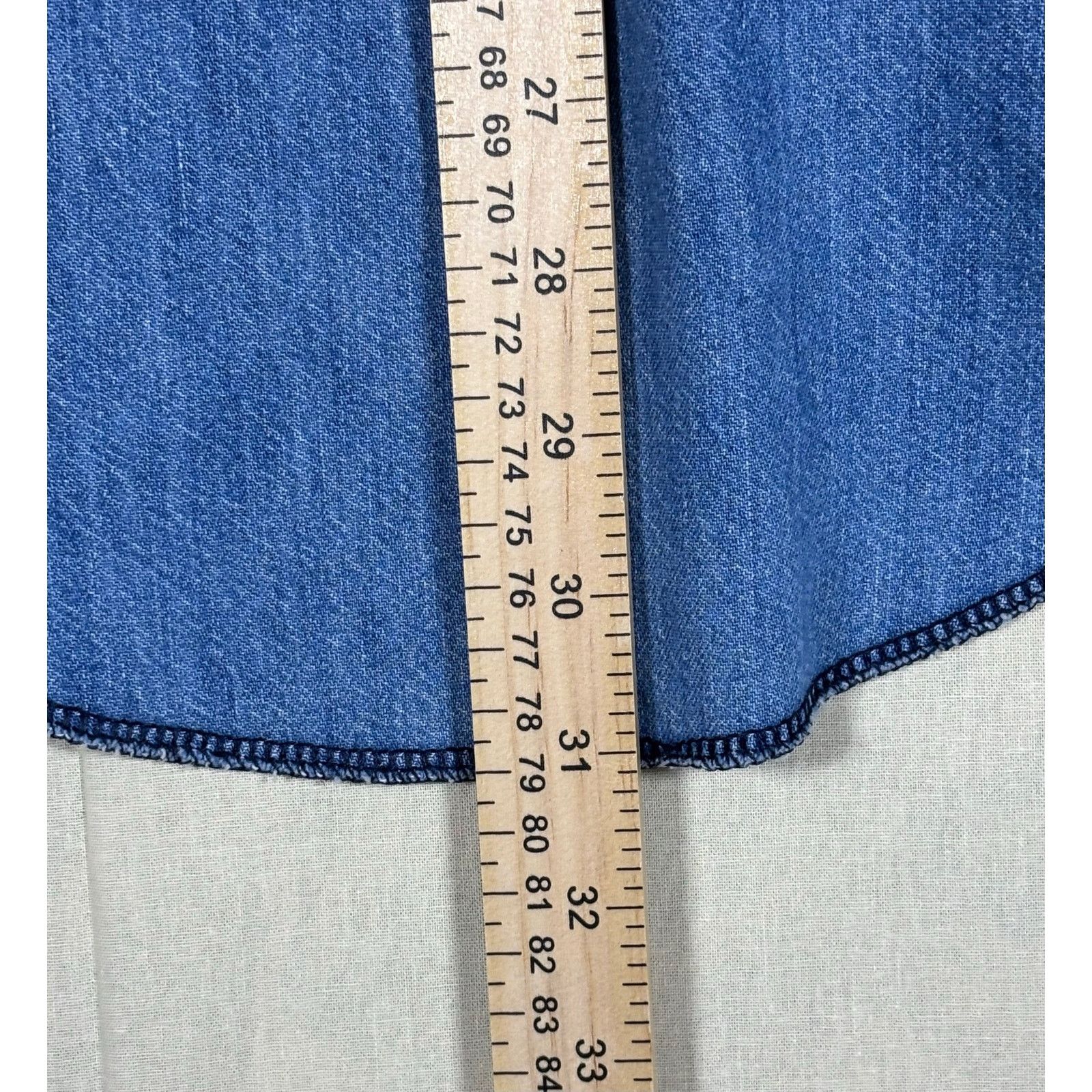 Wrangler Wrangler ProGear Denim Western Shirt USA Made 15x33 Long Size US M / EU 48-50 / 2 - 7 Thumbnail