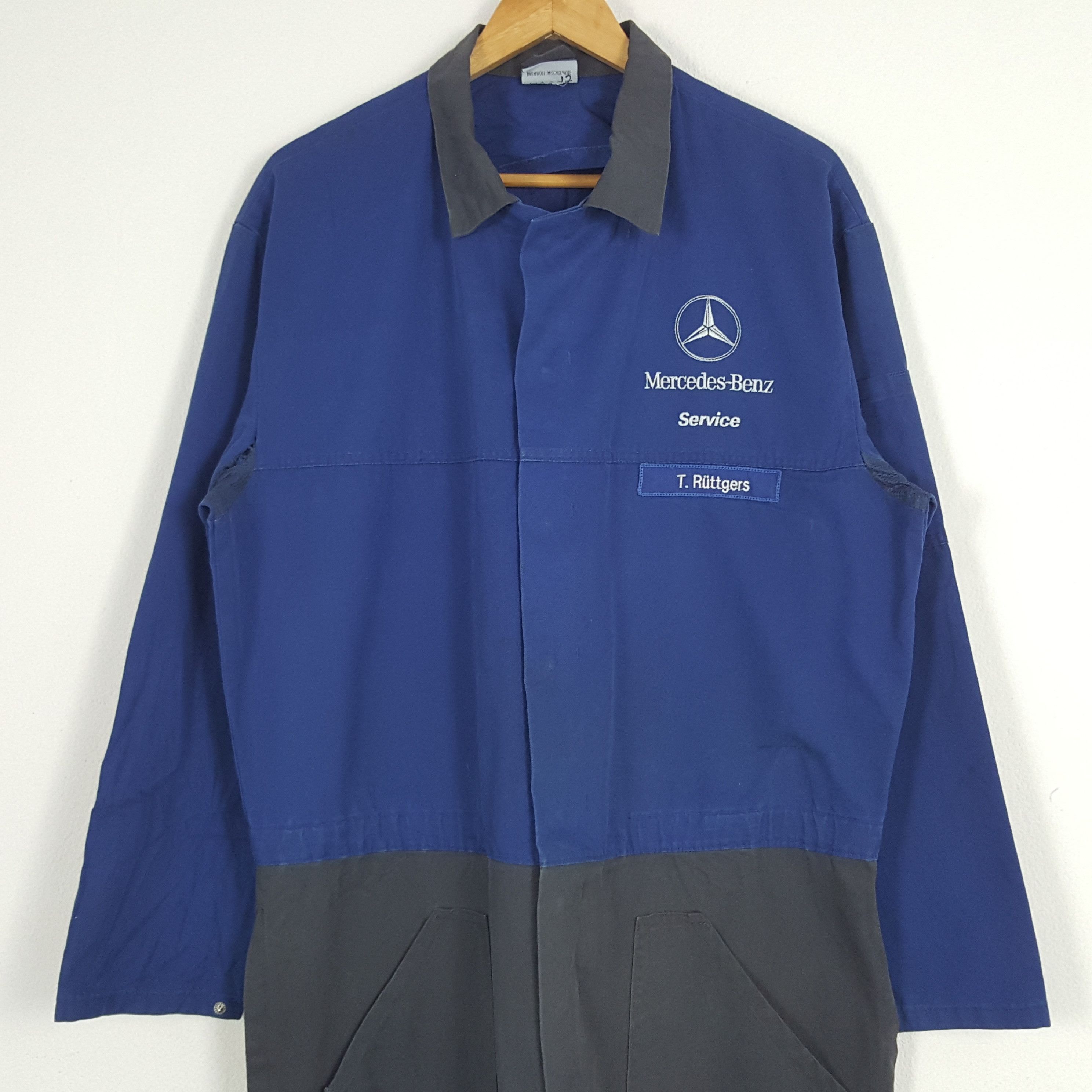 Mercedes-Benz × Vintage Vintage Mercedes- Benz Germany Motorsports Coverall Jacket Size US L / EU 52-54 / 3 - 2 Thumbnail