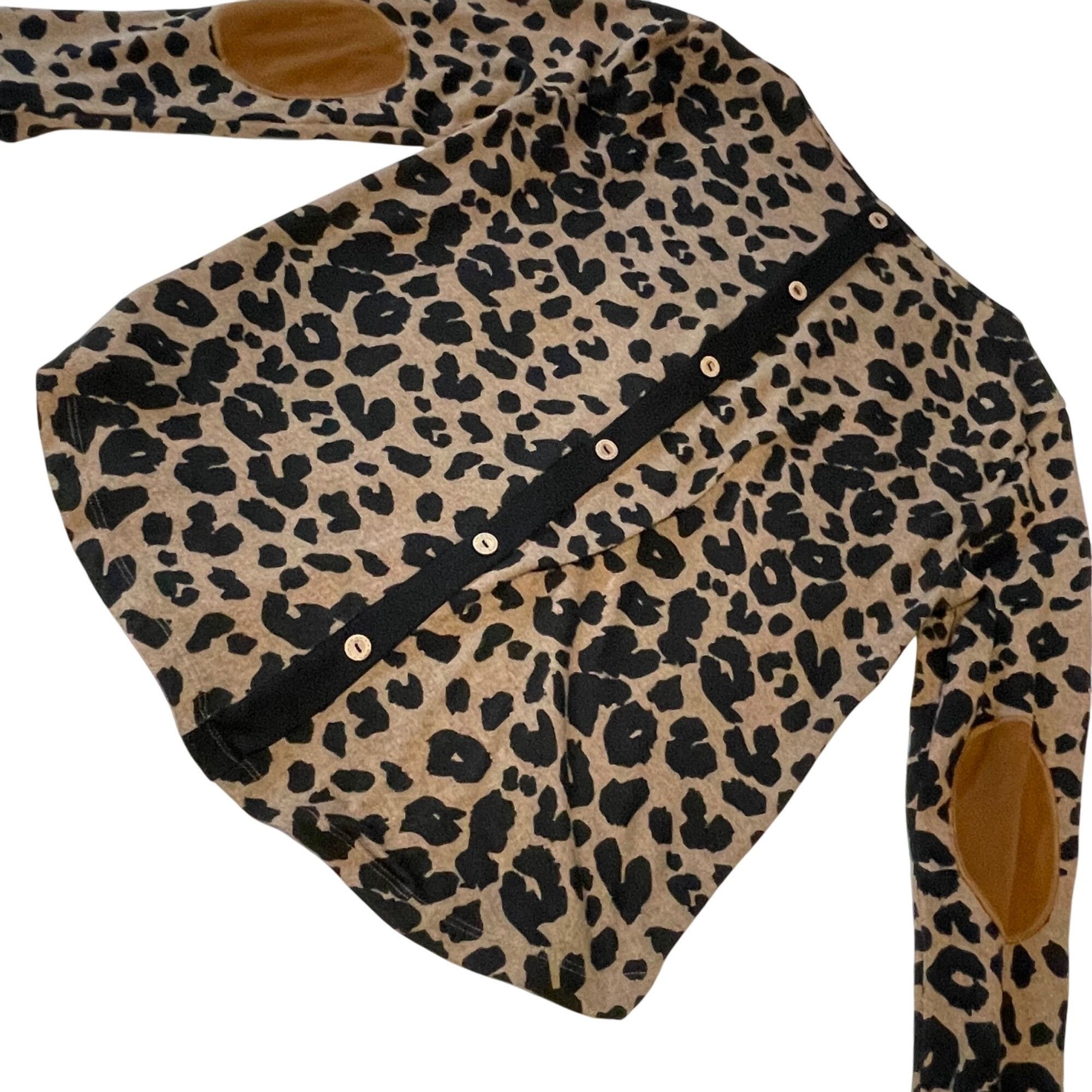 Other Leopard Large Petite Long Sleeve Top Faux Suede Elbow Pink C Size L / US 10 / IT 46 - 8 Thumbnail