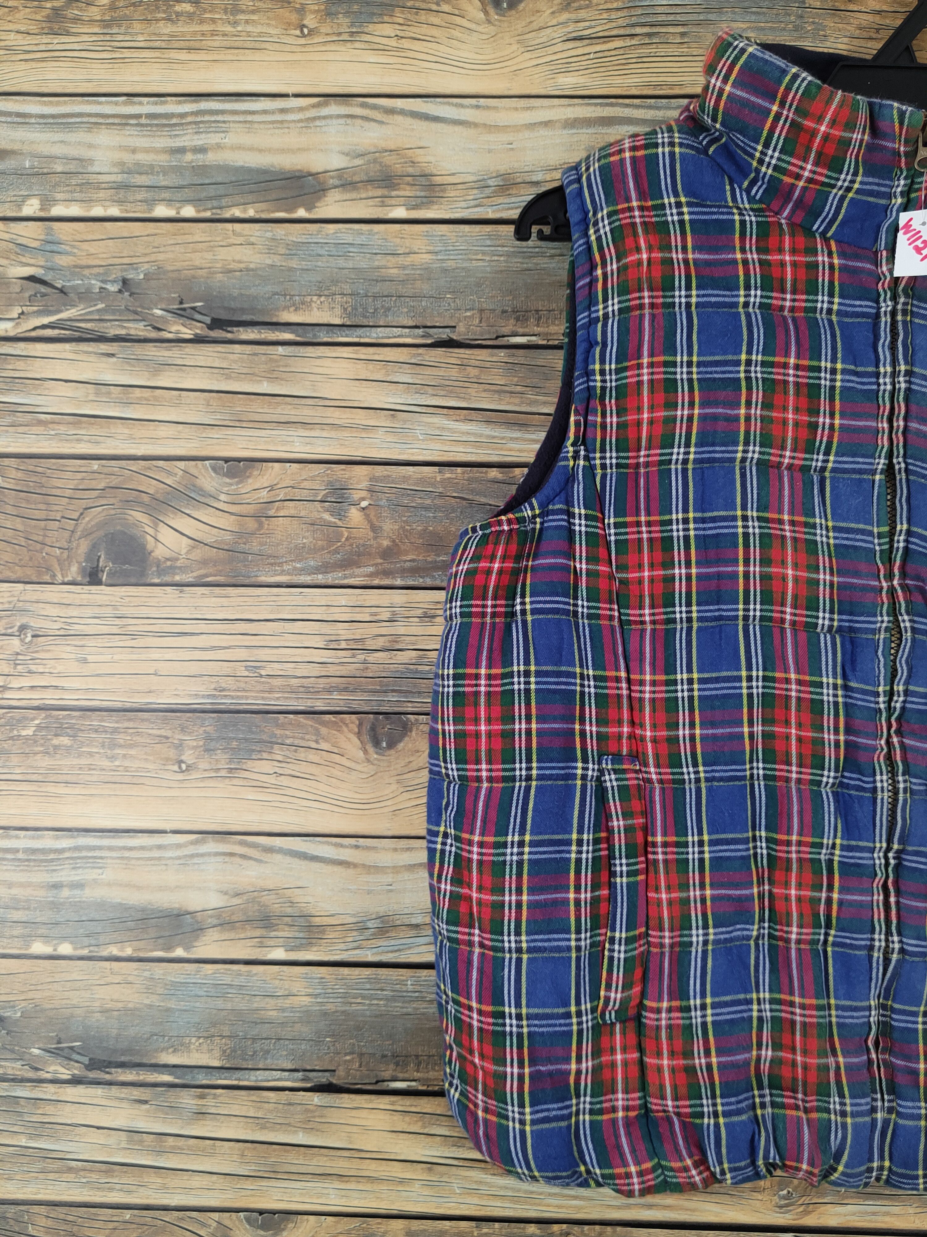 Junko Shimada Junko Shimada Blue Red checkered Vests #W1121 Size US M / EU 48-50 / 2 - 3 Thumbnail