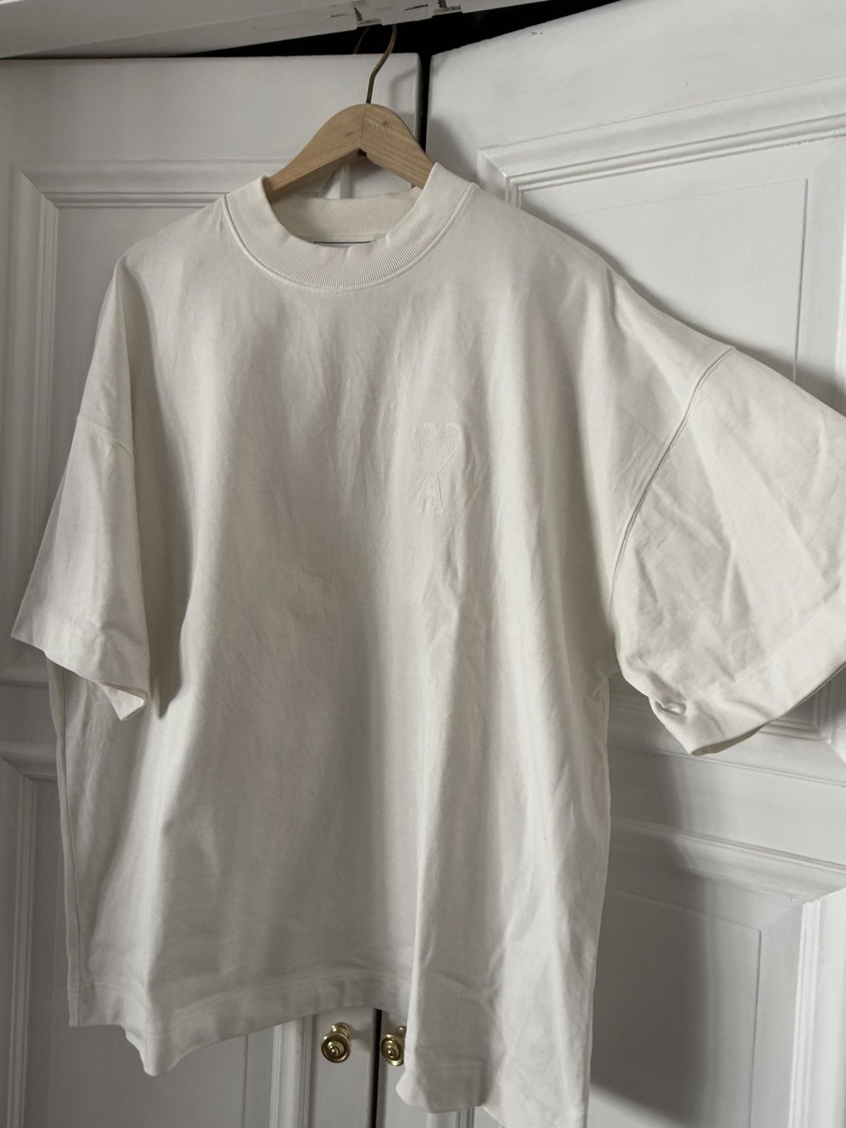 AMI AMI White T-shirt Size US L / EU 52-54 / 3 - 6 Thumbnail