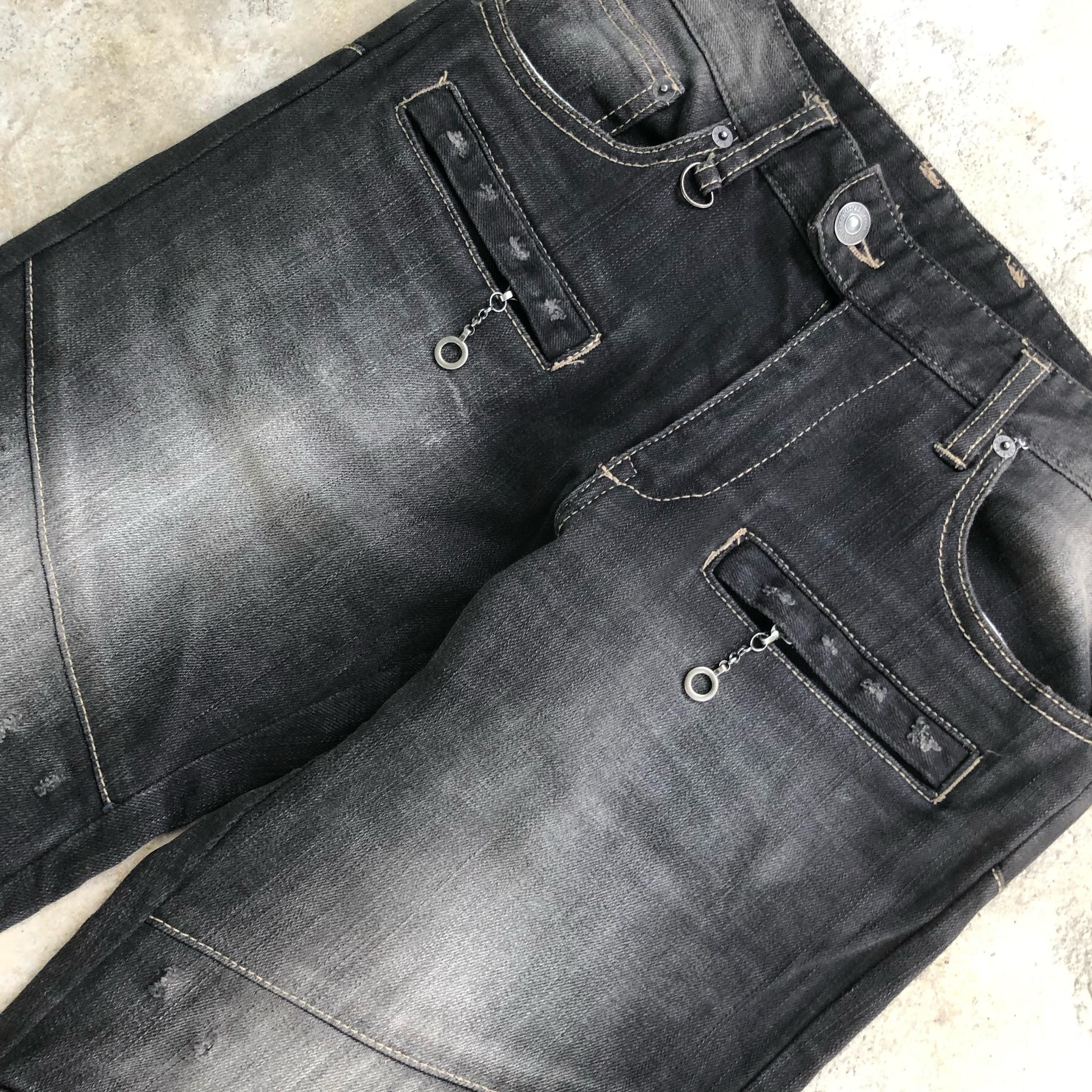 PPFM Ppfm Biker Distressed Jeans Size US 31 - 5 Thumbnail