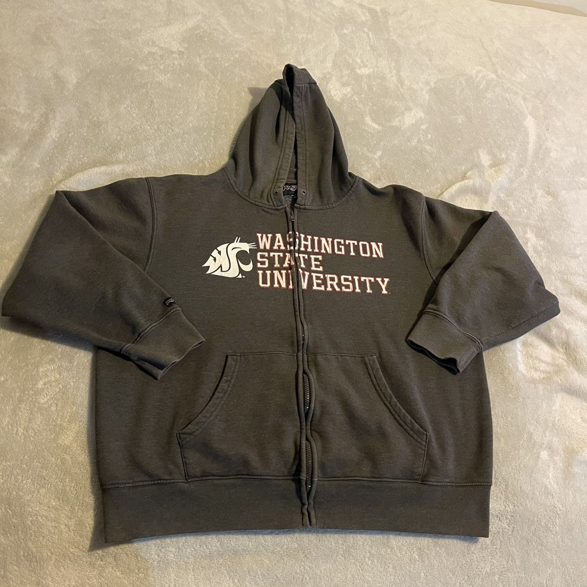Jansport Vintage WSU Cougars Hoodie Men XL Gray Jansport Sweatshirt Size US XL / EU 56 / 4 - 1 Thumbnail