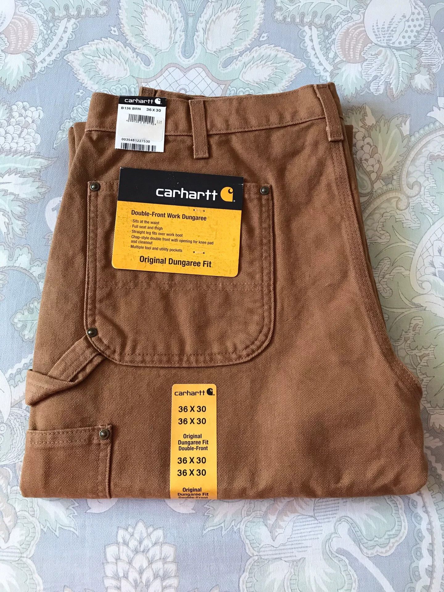 Carhartt Carhartt B136 Brown W36L30 Double Knee Pants Size US 36 / EU 52 - 1 Thumbnail