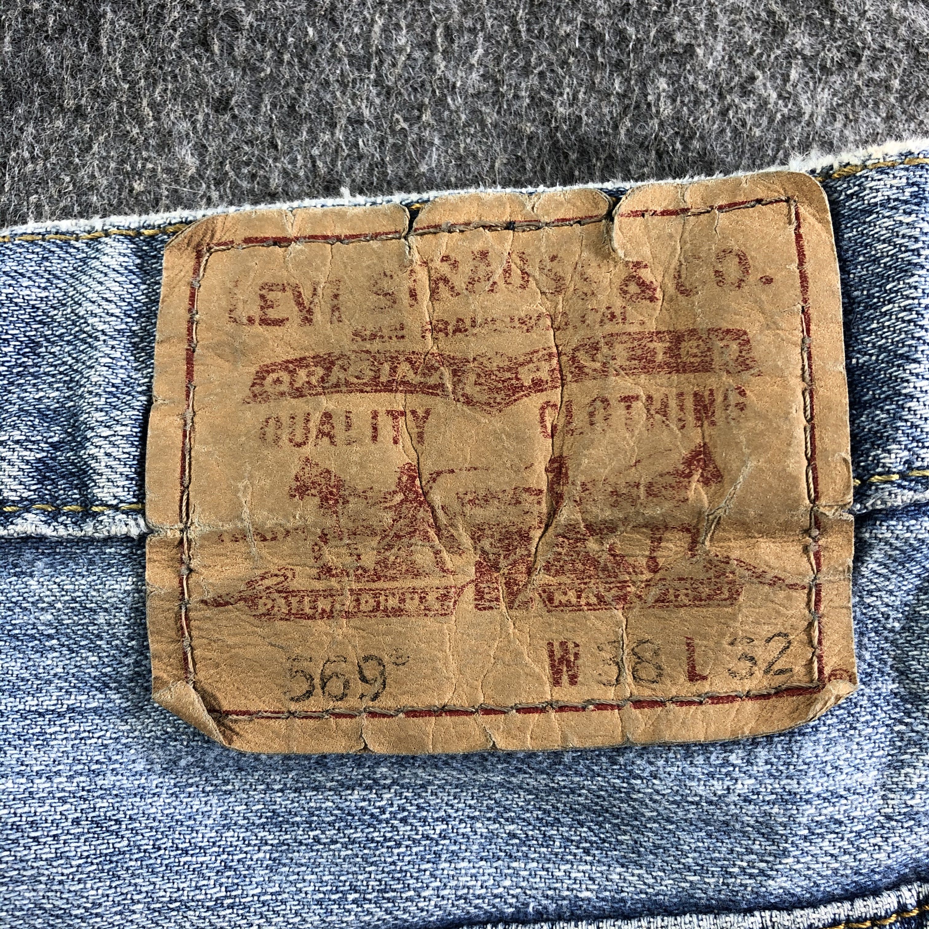 Levi's Vintage Blue Wash Levis 569 Jeans-J4453 Size US 40 / EU 56 - 5 Thumbnail
