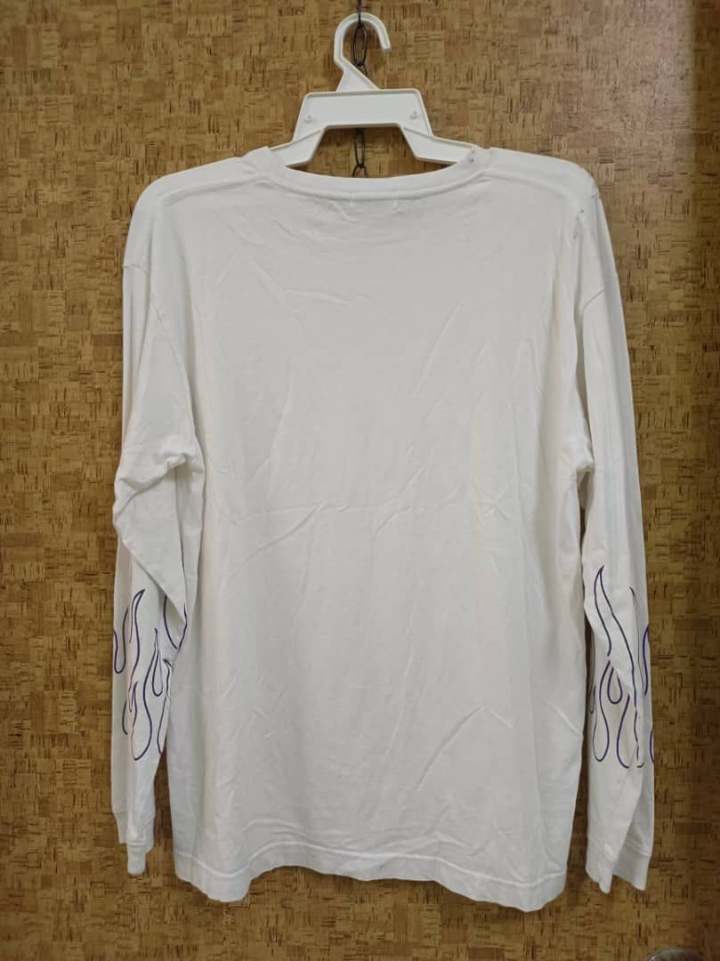 Brooklyn We Go Hard × Designer × Japanese Brand Vtg Fire Wego Streamers of Flames Hellstar Style Tee Size US M / EU 48-50 / 2 - 2 Thumbnail