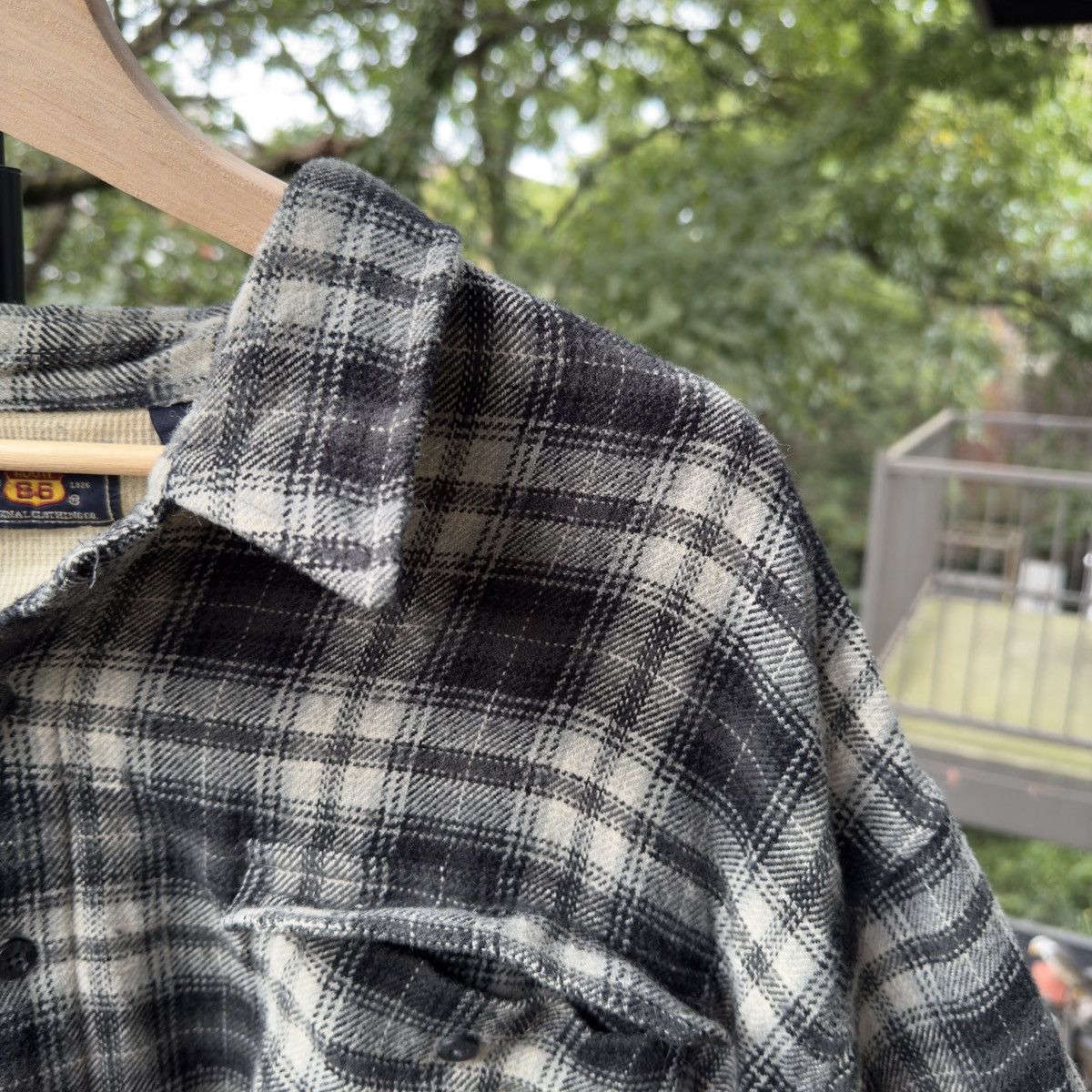 Vintage Thrashed Faded Thermal Flannel Jacket ERD Grunge Chrome Size US XXL / EU 58 / 5 - 6 Thumbnail