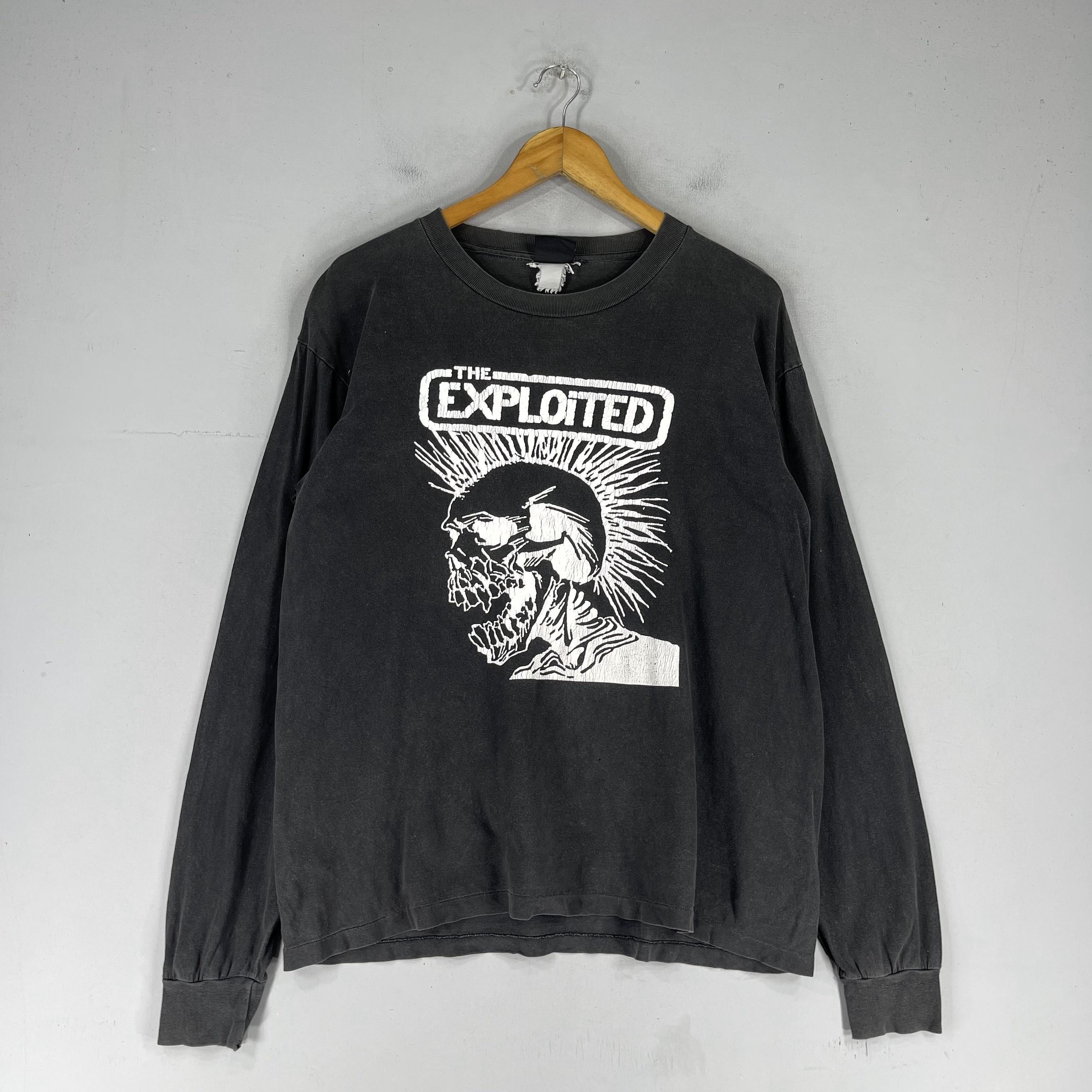 Band Tees × Vintage Vintage THE EXPLOITED Punk Distressed Long Sleeves Tshirt Size US M / EU 48-50 / 2 - 4 Thumbnail