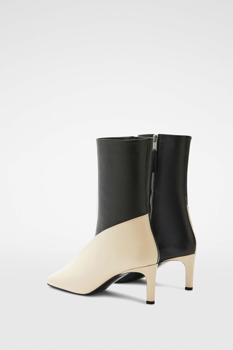 Jil Sander o1w1db10825 Ankle Boots in Black/Cream Size US 11 / IT 41 - 4 Thumbnail