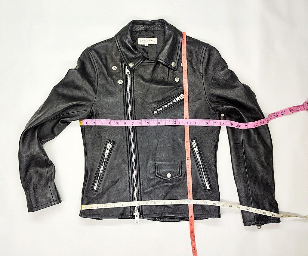 Vanquish VANQUISH full leather double collar jacket Size US S / EU 44-46 / 1 - 8 Thumbnail