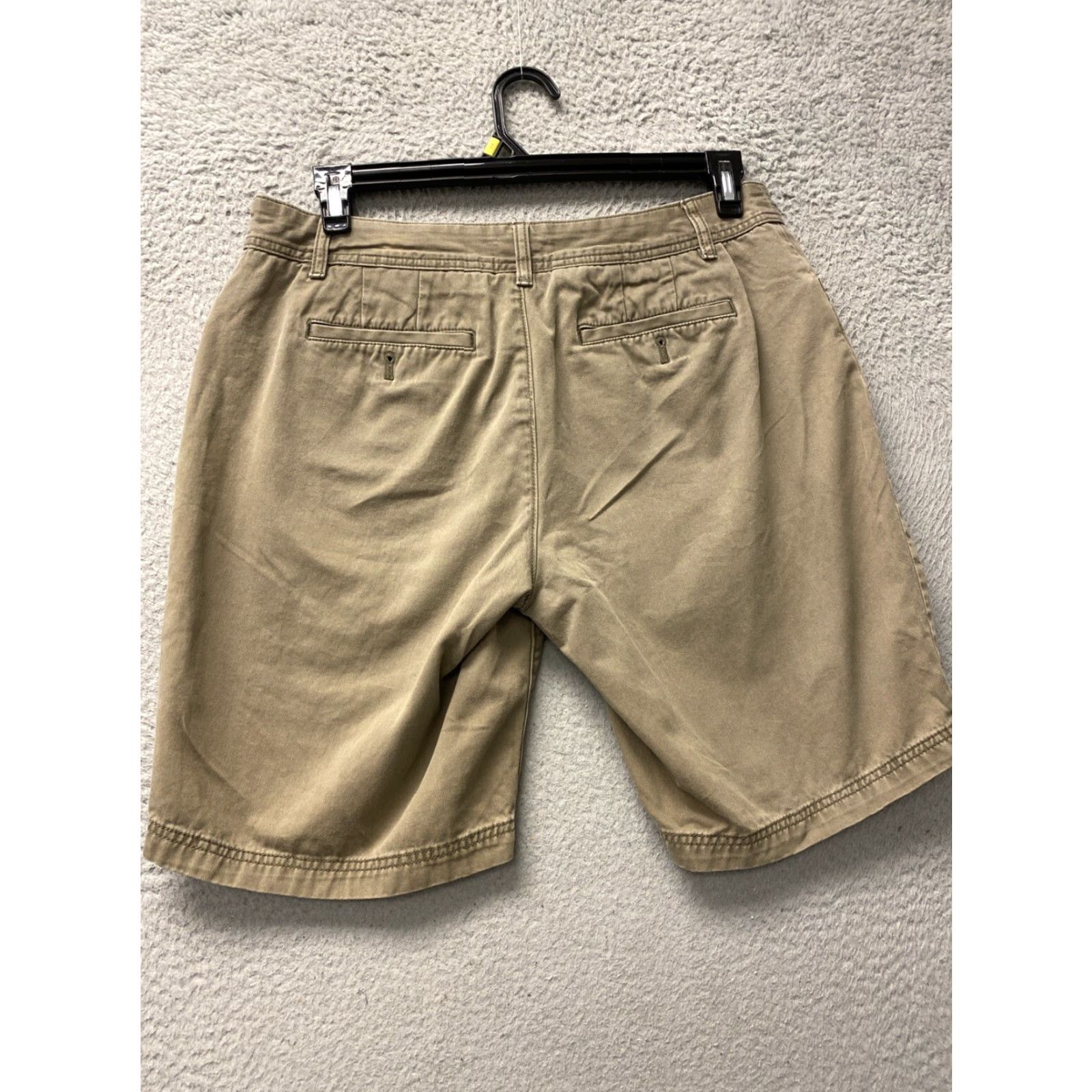 Eddie Bauer Eddie Bauer Chino Shorts Women's Size 12 Taupe Cotton Twill Pockets Regular Fit Size 33" - 6 Thumbnail
