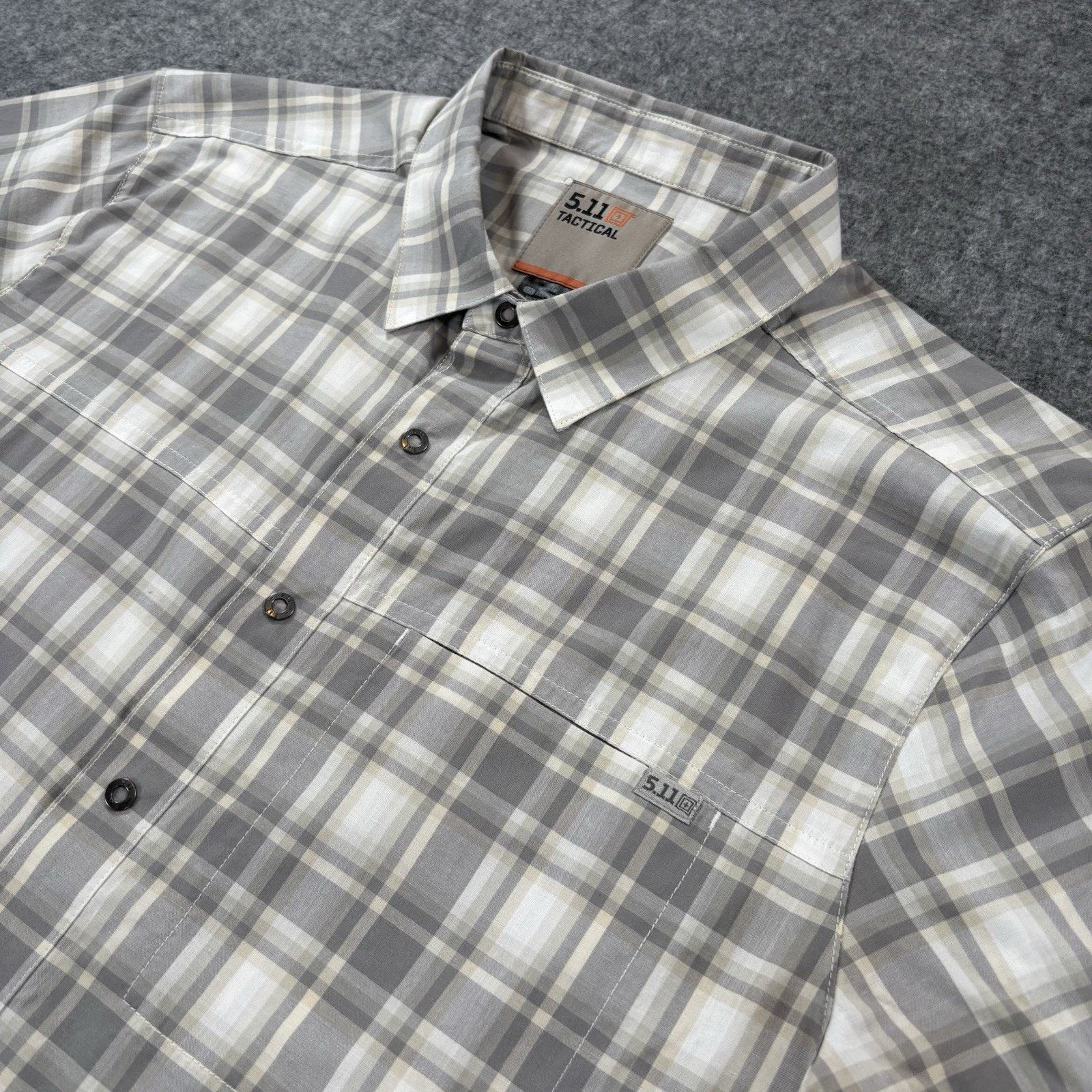 5.11 5.11 Tactical Men's Medium Plaid Snap Button Shirt Size US M / EU 48-50 / 2 - 1 Thumbnail
