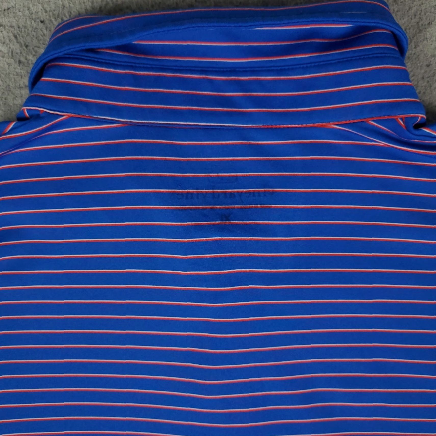 Vineyard Vines Vineyard Vines Polo Shirt Mens XL Blue Striped Performance Golf Short Sleeve Polo Shirt XL Blue Striped Size US XL / EU 56 / 4 - 5 Thumbnail