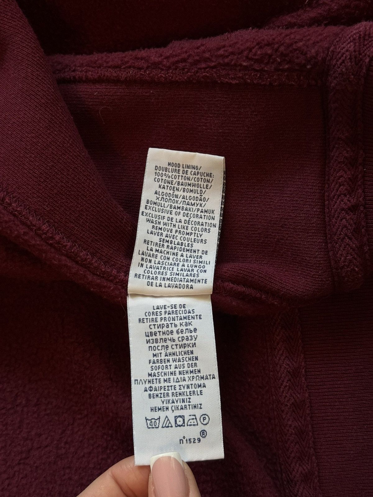 Designer × Polo Ralph Lauren Polo Ralph Lauren burgundy full zip heavy cotton hoodie Y2K Size US S / EU 44-46 / 1 - 7 Thumbnail