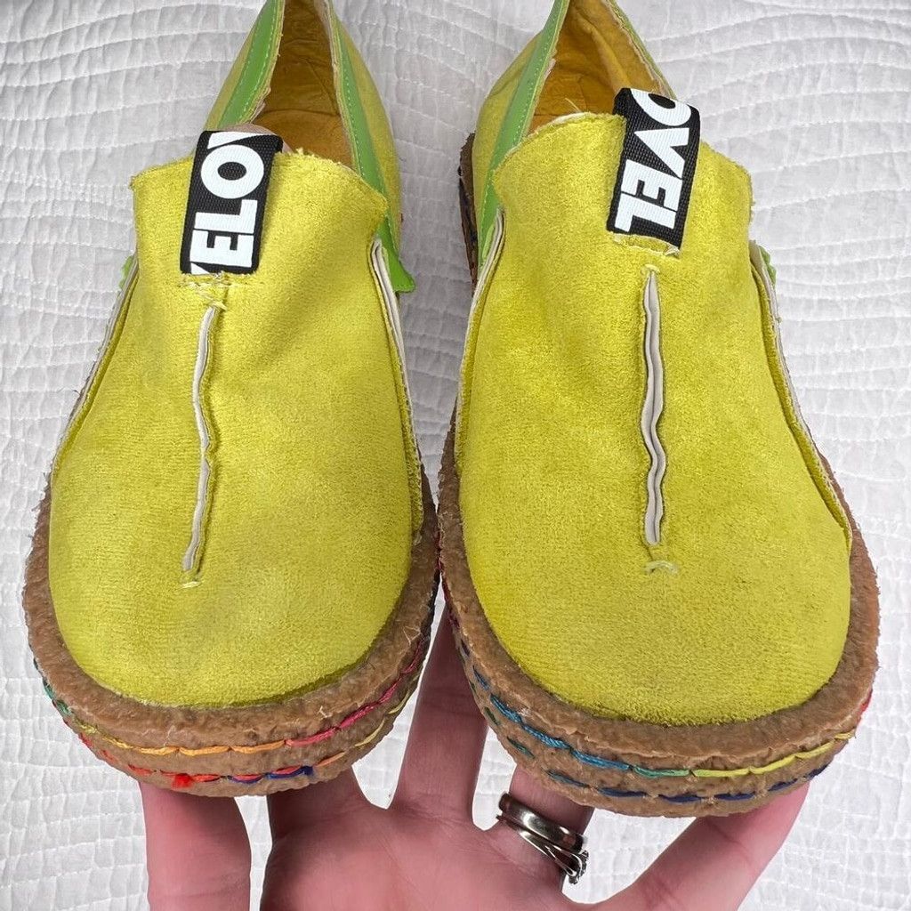 The Unbranded Brand Ovelo Tezoo Rainbow Loafers Womens 8.5 Unisex Vegan Suede Size US 8.5 / IT 38.5 - 4 Thumbnail