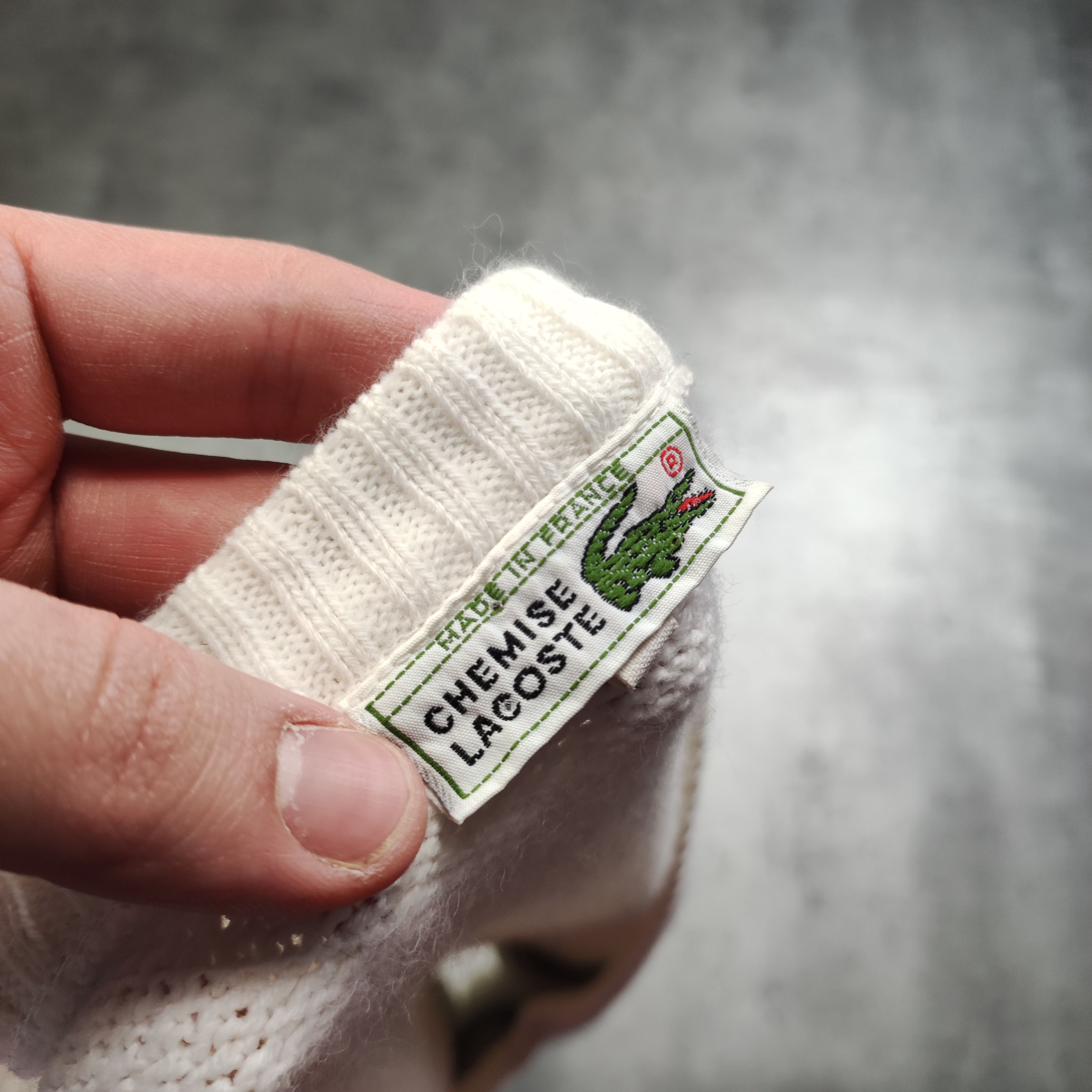 Lacoste × Vintage RARE Vintage 80s Lacoste France Logo Knited Sweater Vest Size US XL / EU 56 / 4 - 6 Thumbnail