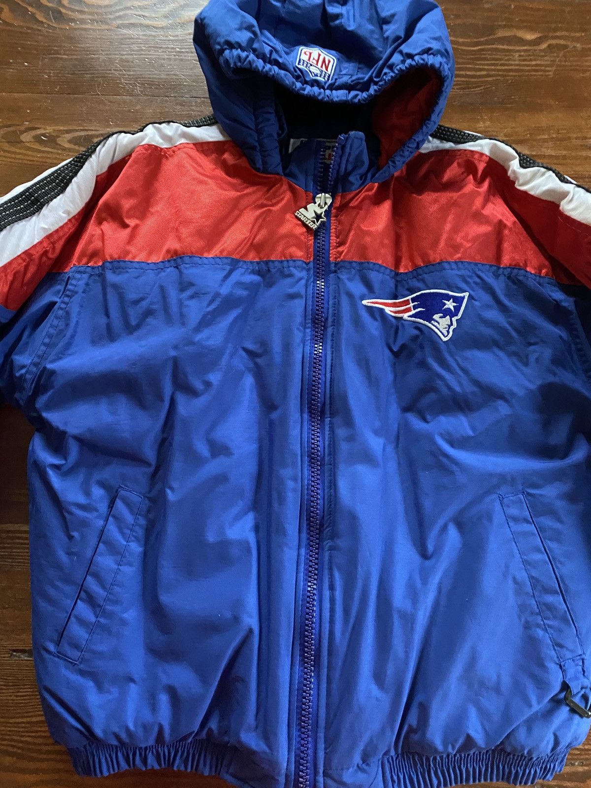 NFL × Starter × Vintage Vintage 90’s New England Patriots Starter KID’S MEDIUM Coat Size US XXS / EU 40 - 4 Thumbnail