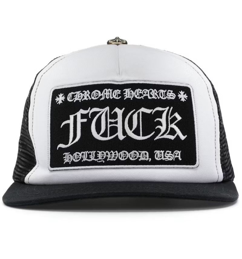 Chrome Hearts Chrome Hearts FUCK Trucker Hat Size ONE SIZE - 1 Thumbnail