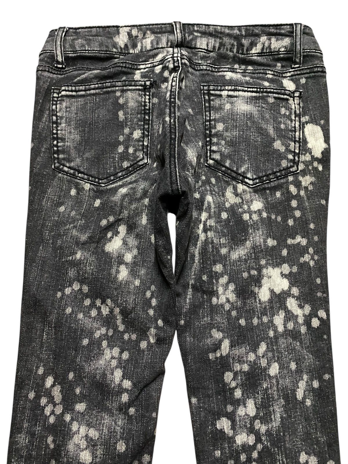 Japanese Brand Unbrand Acid Wash Distressed Skinny Jeans Size US 28 / EU 44 - 4 Thumbnail