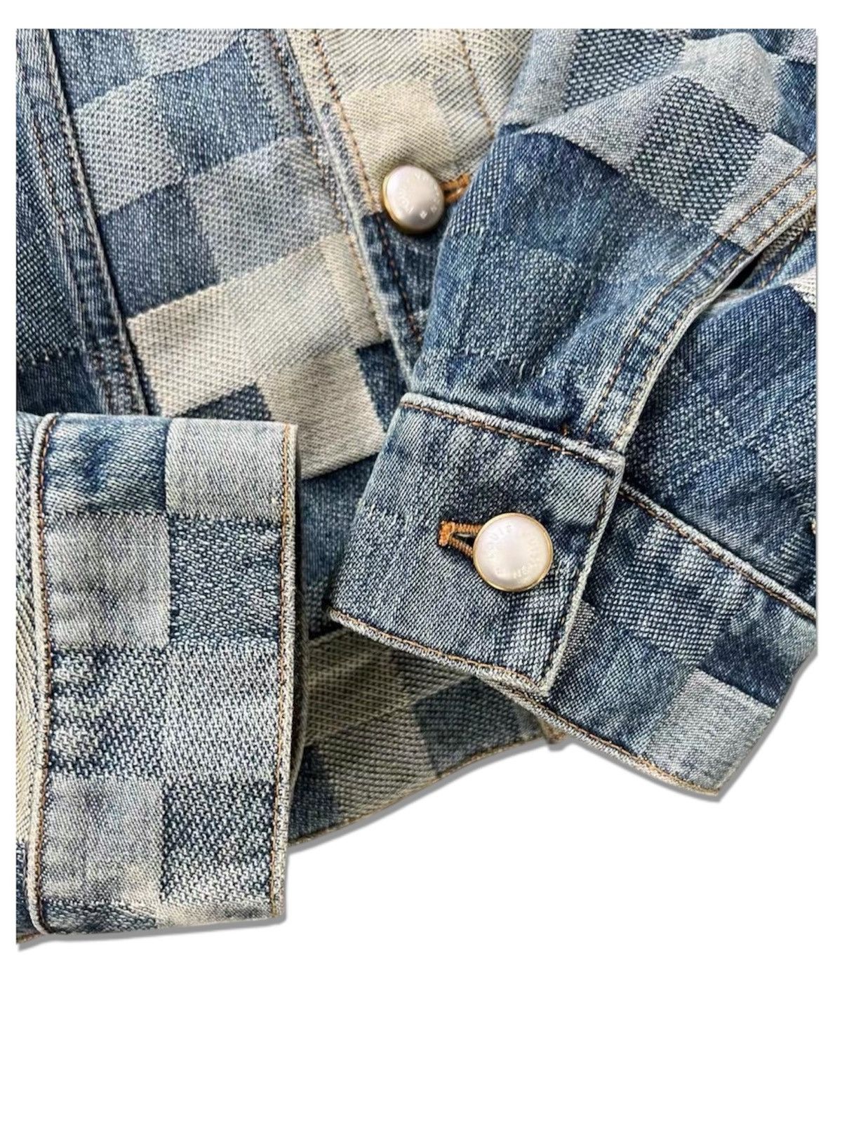 Louis Vuitton Louis Vuitton X Pharrell 46 Damoflage Damier Denim Jacket Size US S / EU 44-46 / 1 - 3 Thumbnail