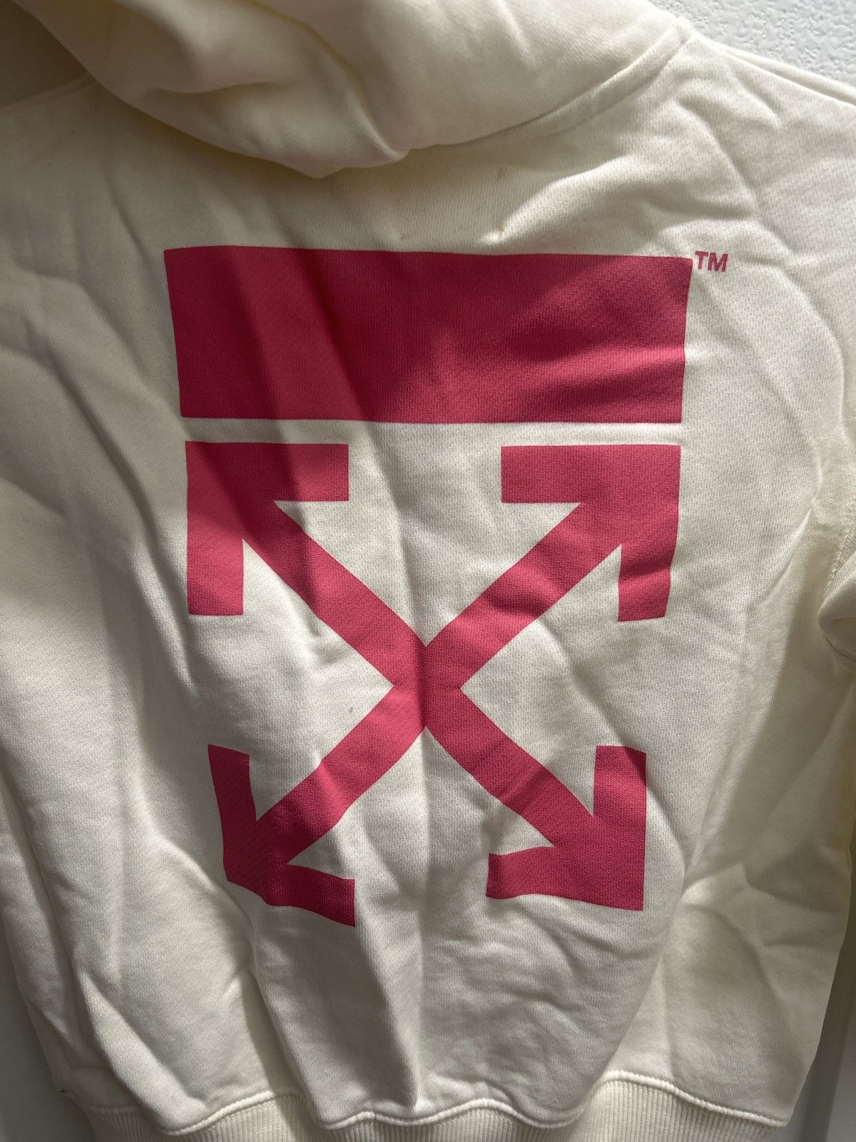 Off-White Off-White Kids Classic Arrow Tab Hoodie Fuchsia Sz 6 Size US XXS / EU 40 - 4 Thumbnail
