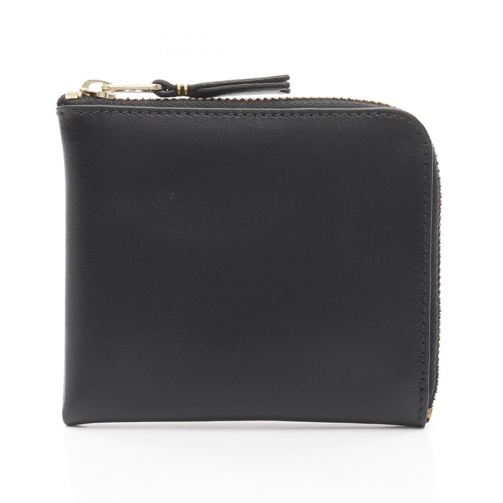 Comme des Garcons Comme Des Garcons Classic Plain Coin Purse Leather Black Size ONE SIZE - 1 Thumbnail