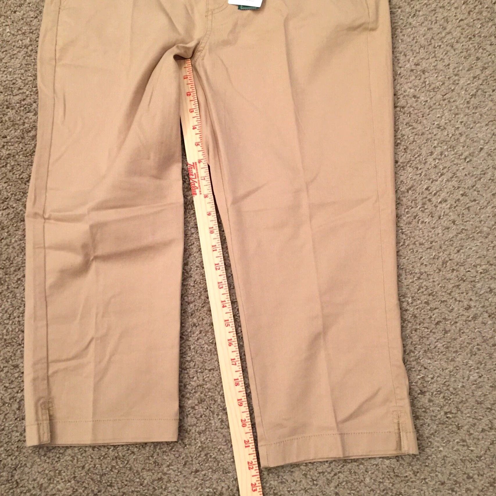 Vintage LL Bean Lakewashed Chino Pants Womens Size 12P Petite Cropped Beige New Size 34" / US 12 / IT 48 - 5 Thumbnail