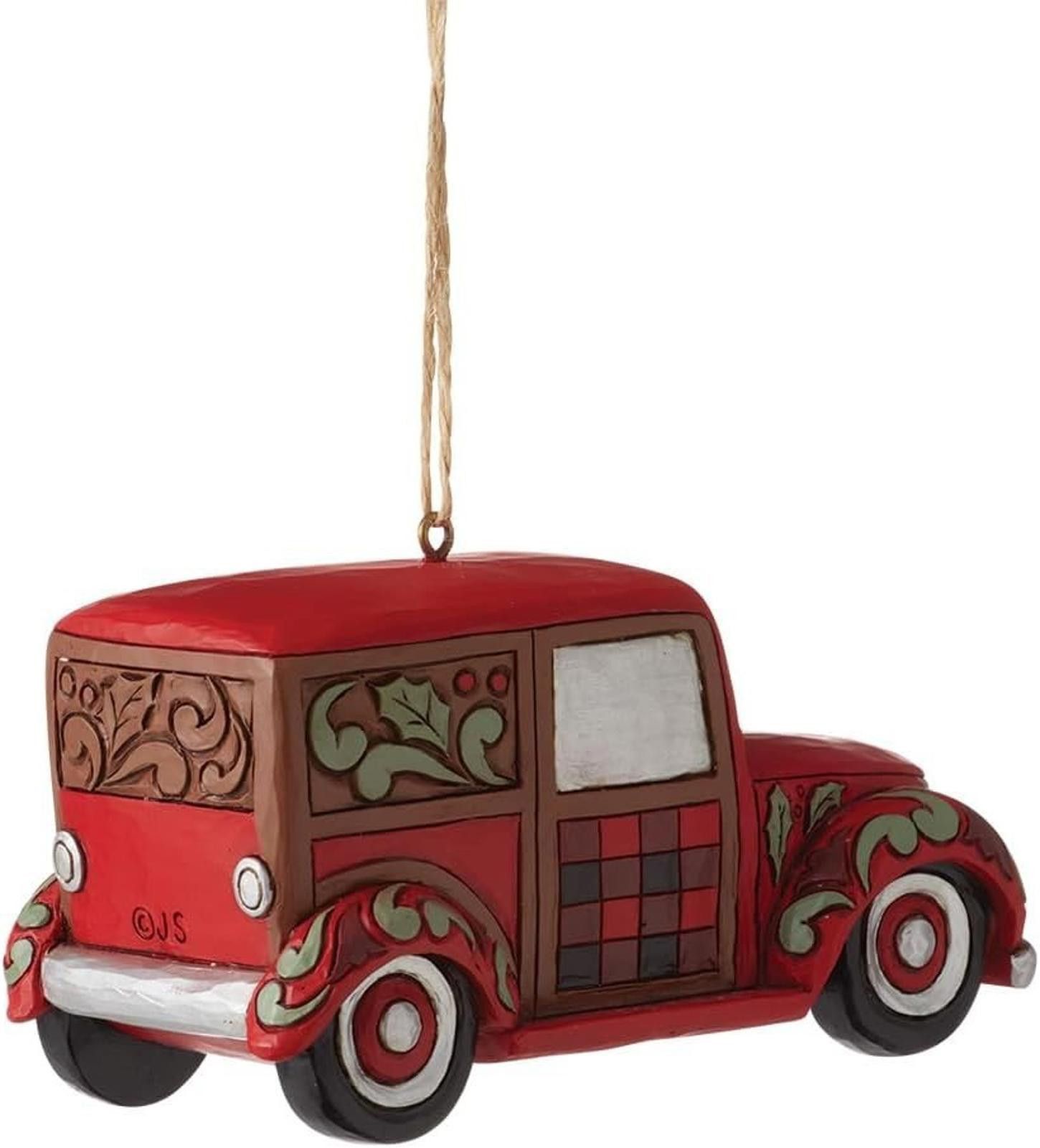 Heartwood Creek Four Seasons Santa Woody Wagon Ornament NIB