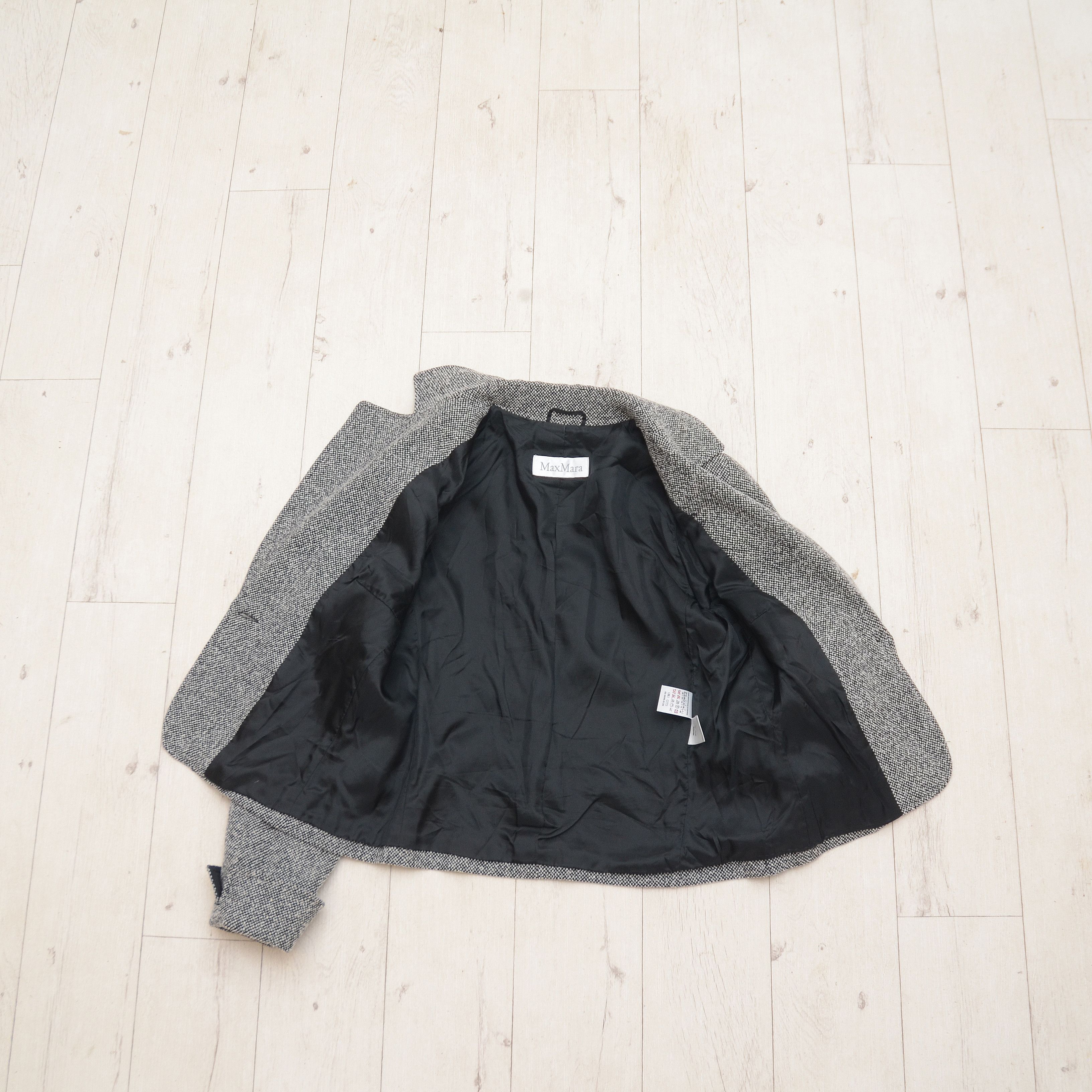 Max Mara Vintage Max Mara Wool Coat Blazer Gray Elegant Fashion Size XL / US 12-14 / IT 48-50 - 9 Thumbnail