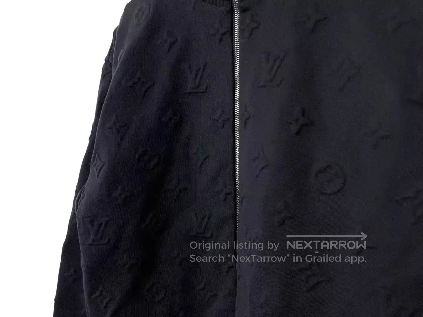 Louis Vuitton Black Quilted Bomber Jacket with Zip Closure. Size US M / EU 48-50 / 2 - 2 Thumbnail