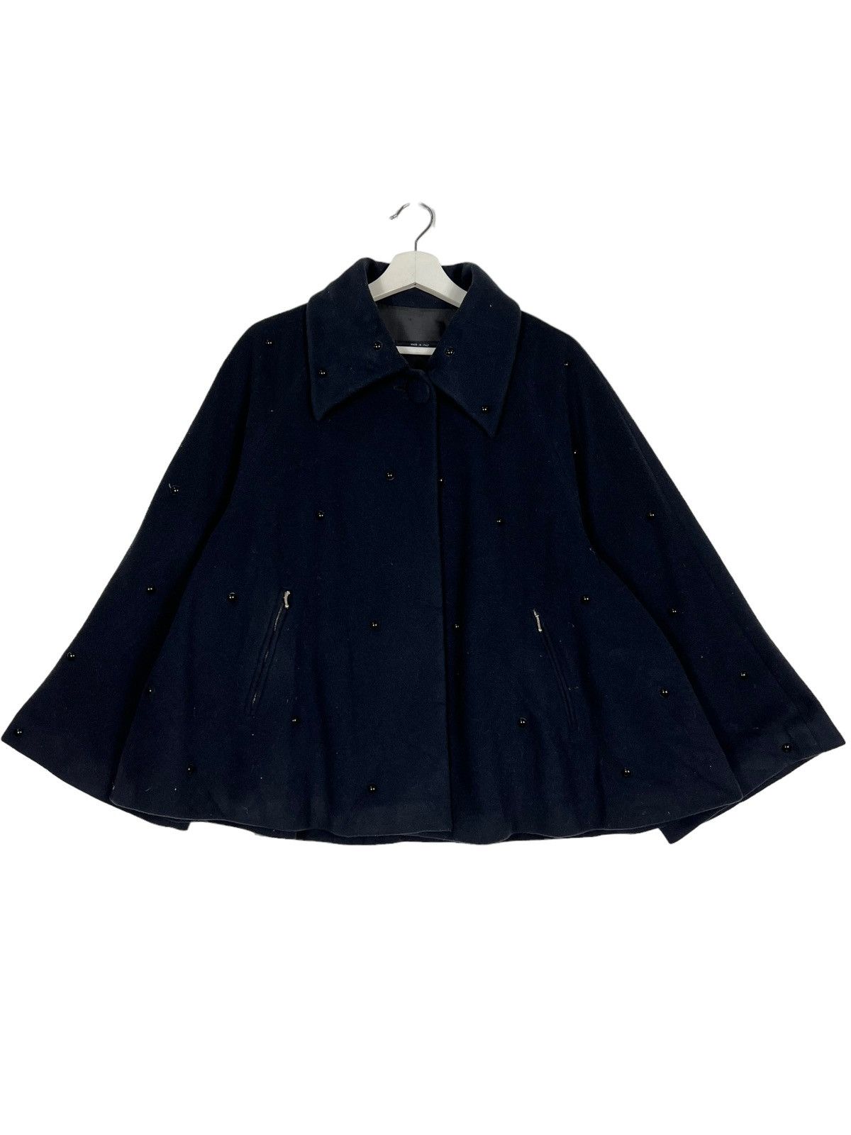 Other 🔥 DIRADA WOOL PONCHOS COAT MADE IN ITALY Size L / US 10 / IT 46 - 1 Thumbnail