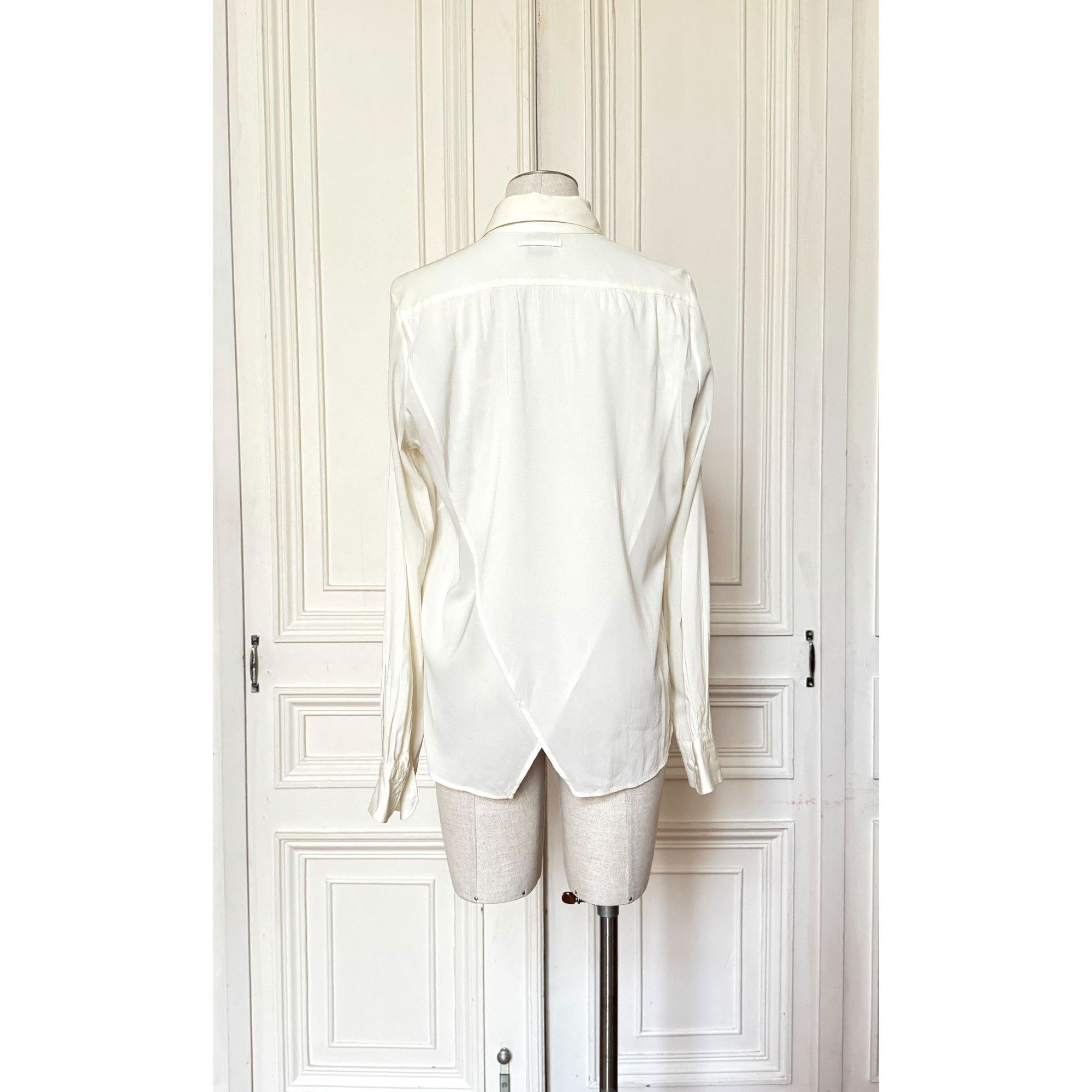 Jean Paul Gaultier Vintage Ecru Rayon Shirt Size L / US 10 / IT 46 - 3 Thumbnail