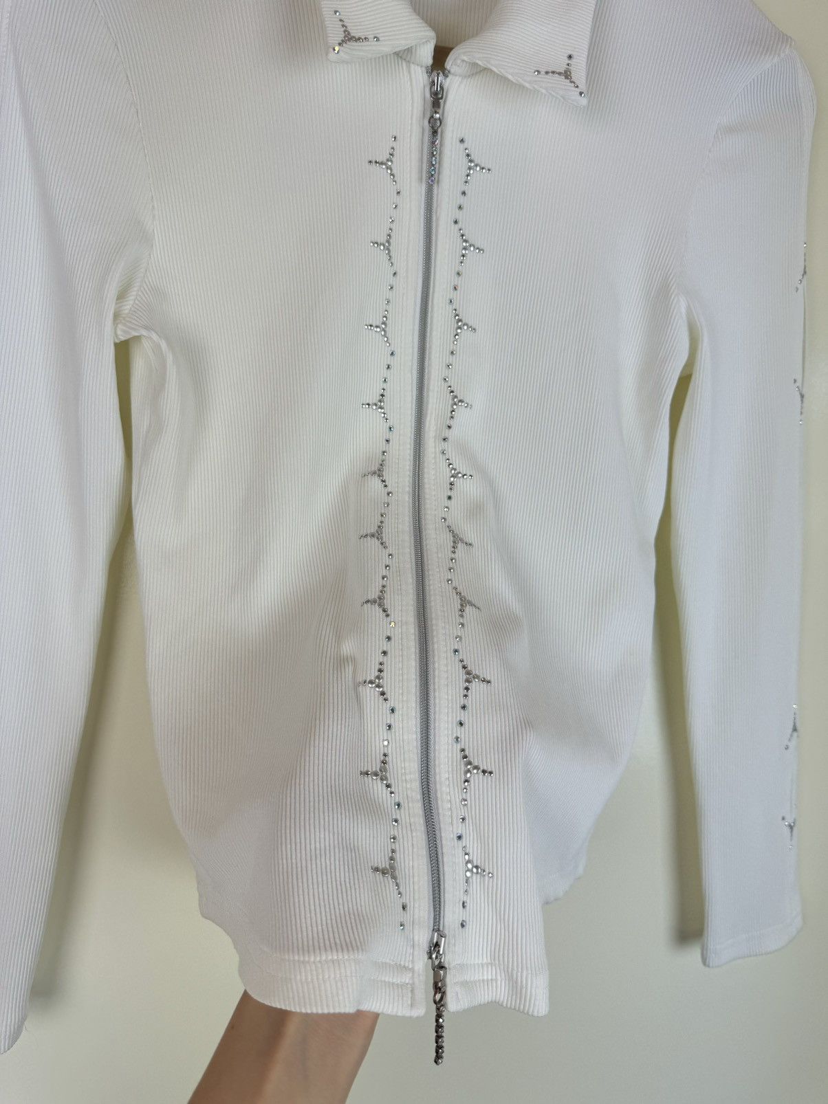 Vintage L&F Creation Swarovski Rib long sleeve Y2K opium Gaultier Size M / US 6-8 / IT 42-44 - 10 Thumbnail