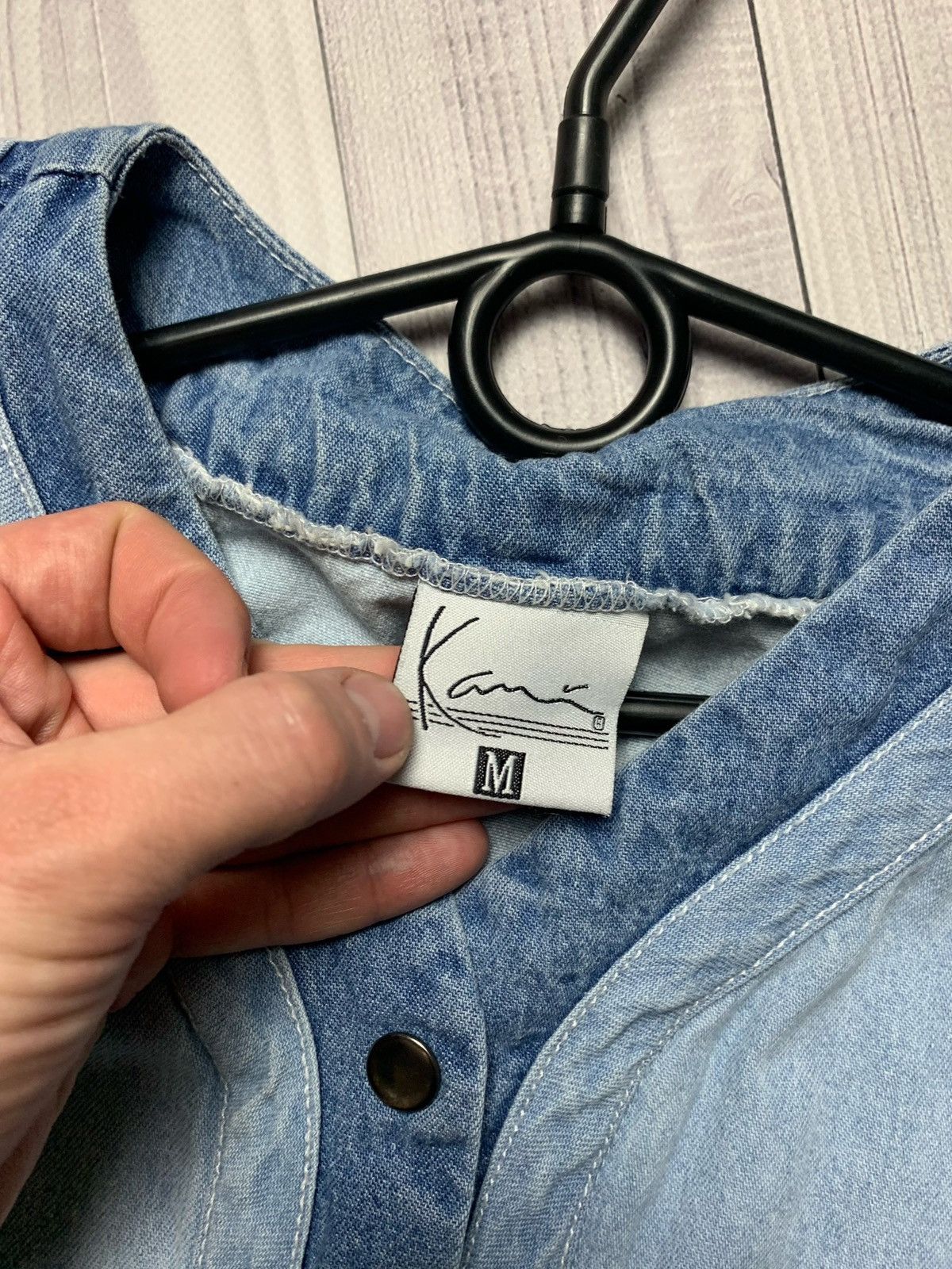 Vintage Karl Kani denim shirt size S Size US S / EU 44-46 / 1 - 3 Thumbnail