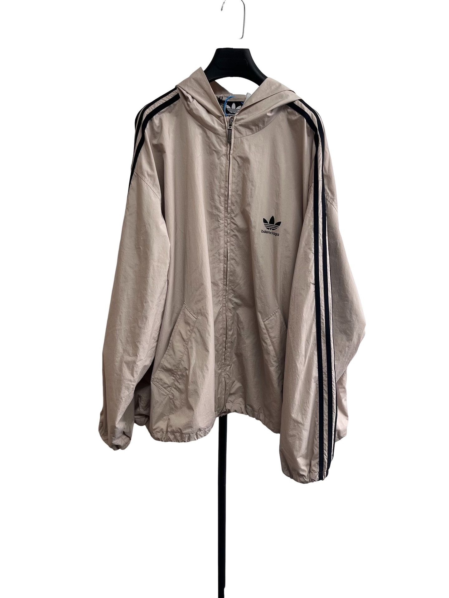 Balenciaga Balenciaga x adidas Logo Hooded Light Jacket S Size US S / EU 44-46 / 1 - 1 Thumbnail