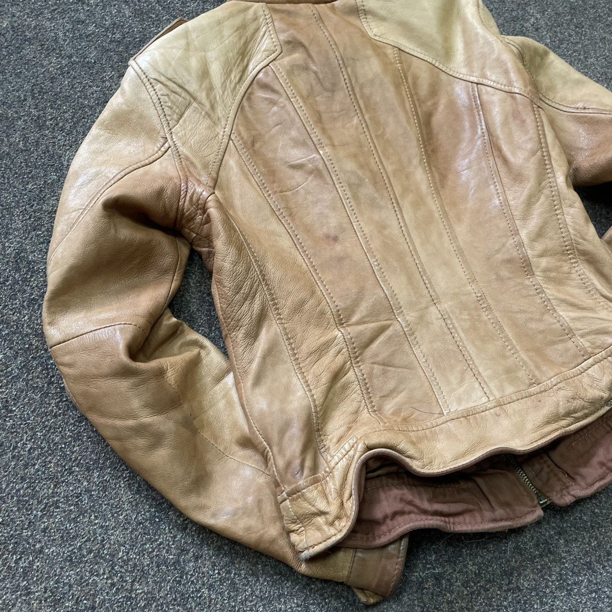 Genuine Leather Vintage Y2K Leather Jacket Biker Punk Opium BALENCIAGA Style Size M / US 6-8 / IT 42-44 - 7 Thumbnail