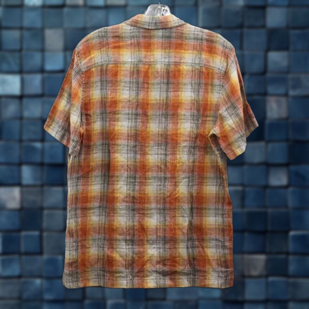 Vintage NEW NWT Men’s Lands End Rodeo Orange Plaid Button-Up Shirt S Orange Plaid Button-Up Shirt Men’s Short Sleeve Size US S / EU 44-46 / 1 - 1 Thumbnail