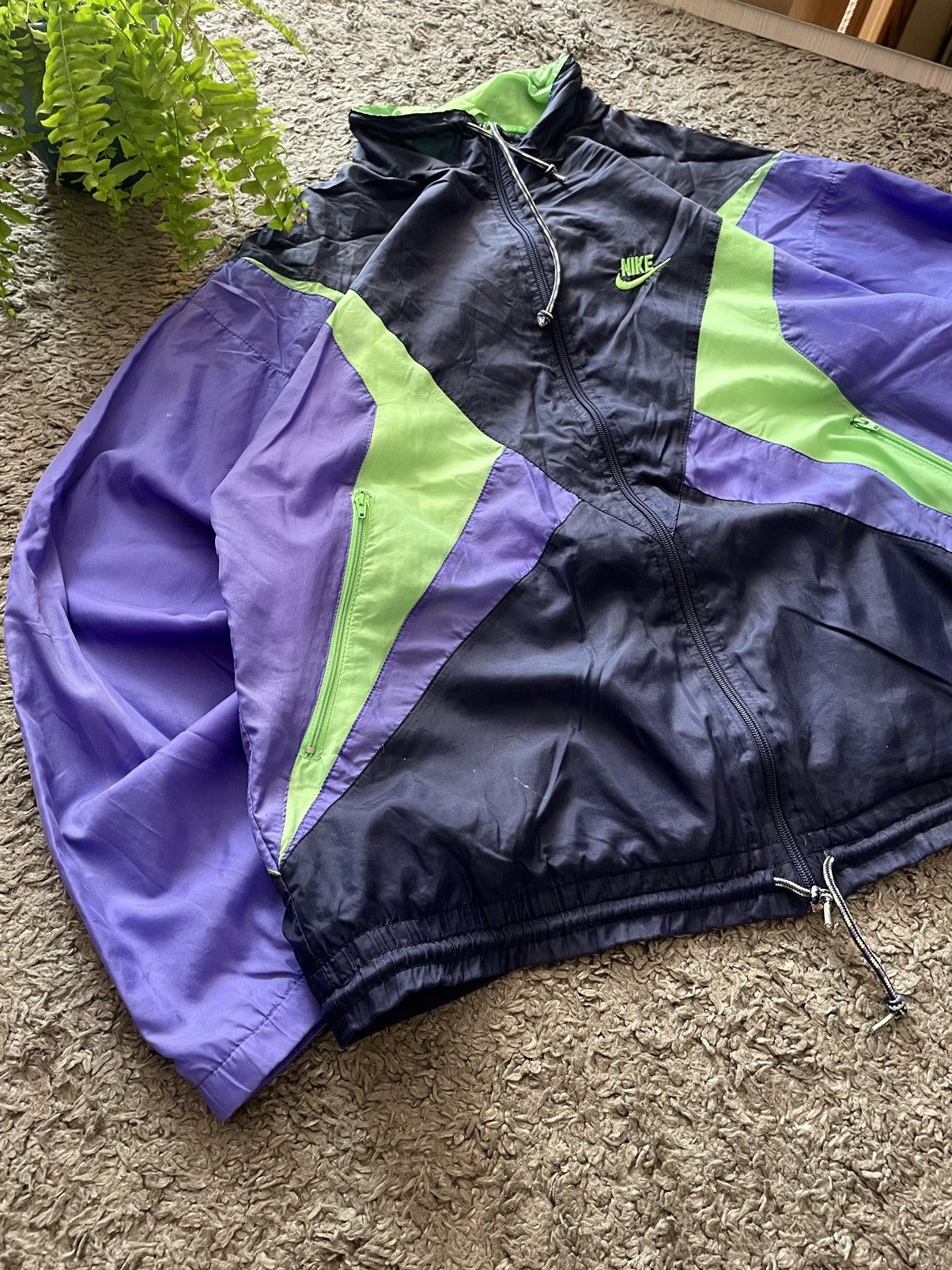 Nike × Vintage 80s Nike Vintage Light Jacket Streetwear Logo Swoosh Rare Size US M / EU 48-50 / 2 - 5 Thumbnail