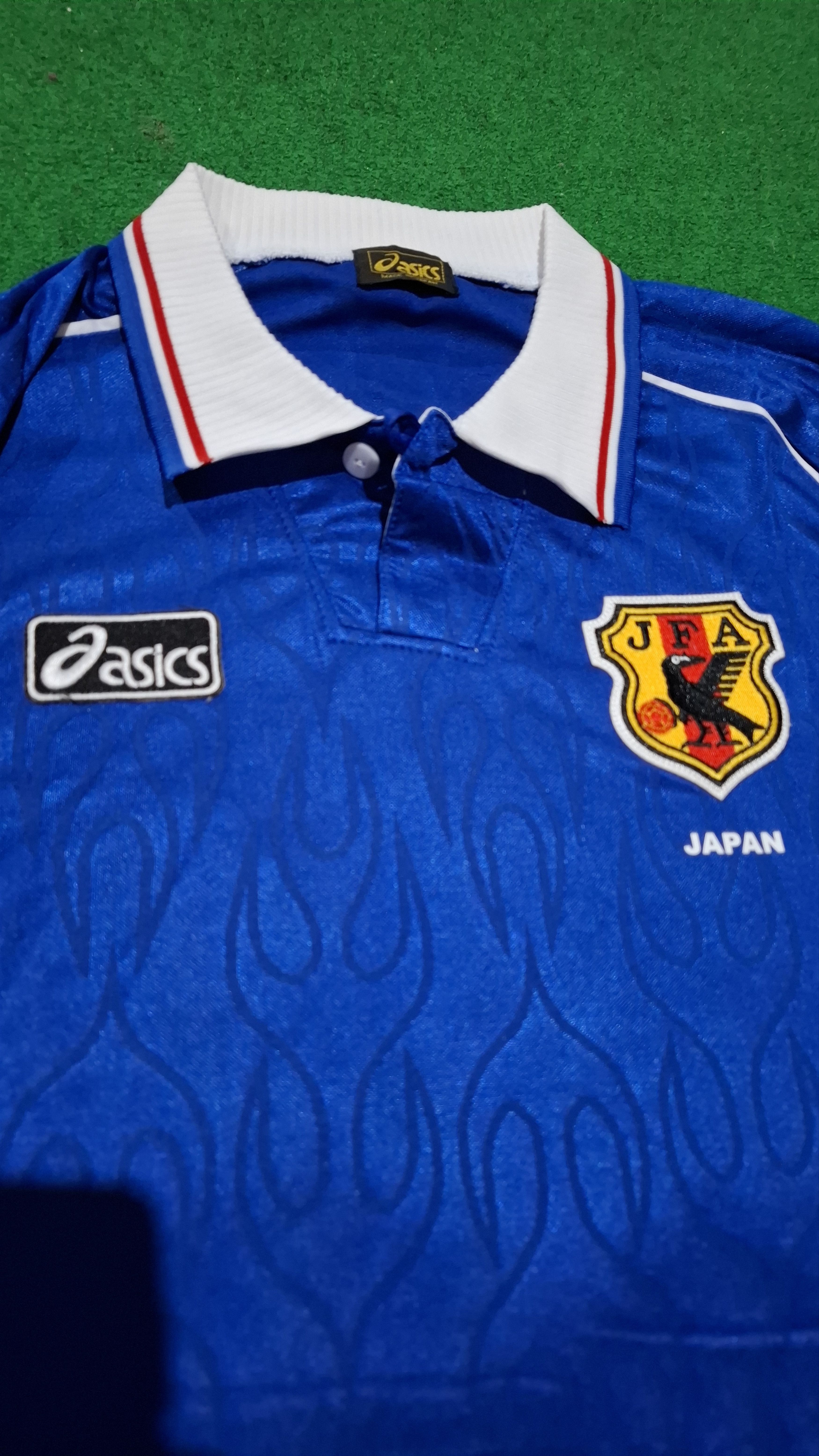 Vintage Vintage Jersey japan 1998 Home flames Blockcore Size US XL / EU 56 / 4 - 5 Thumbnail
