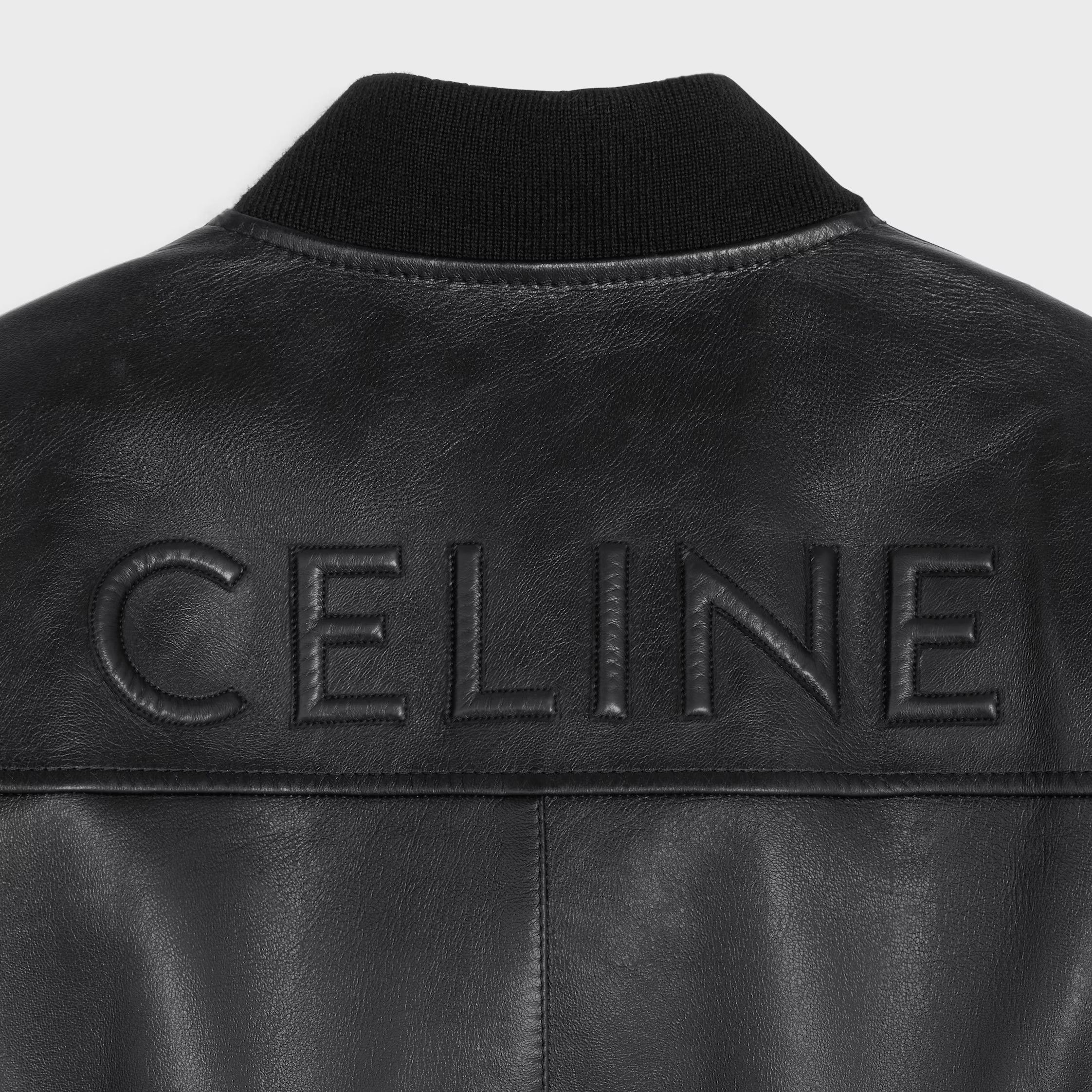 o1loc1c1225 Blouson Jacket In Soft Lambskin in Black
