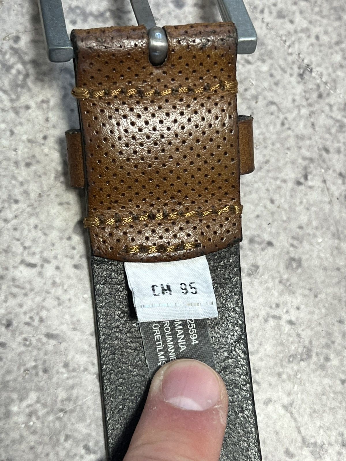 Diesel Leather Diesel Y2K 90s Vintage Brown Cowboy Italian Belt Size ONE SIZE - 4 Thumbnail