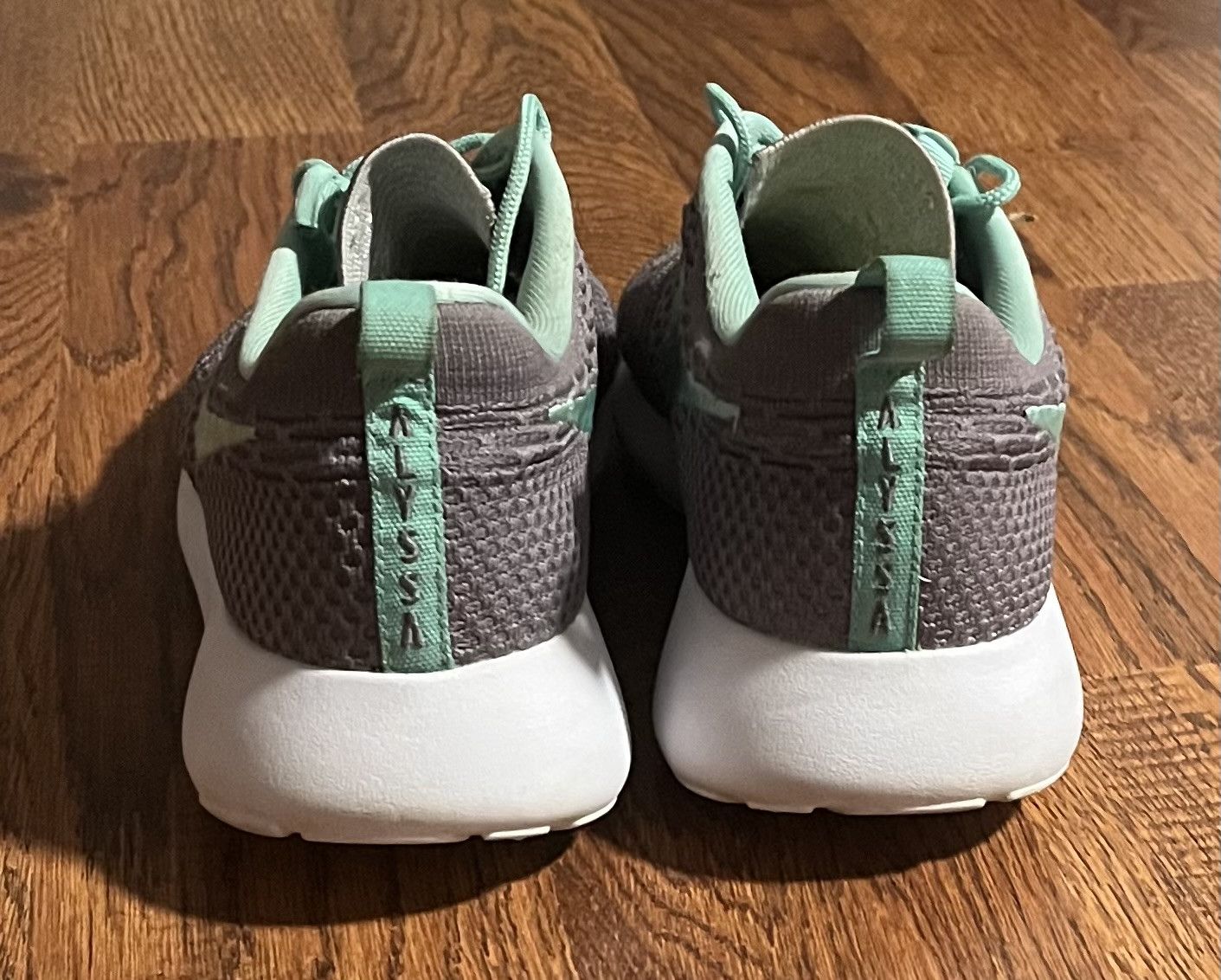 Nike Nike Roshe One iD Grey Mint Green Custom Sneakers Size US 9.5 / IT 39.5 - 5 Thumbnail